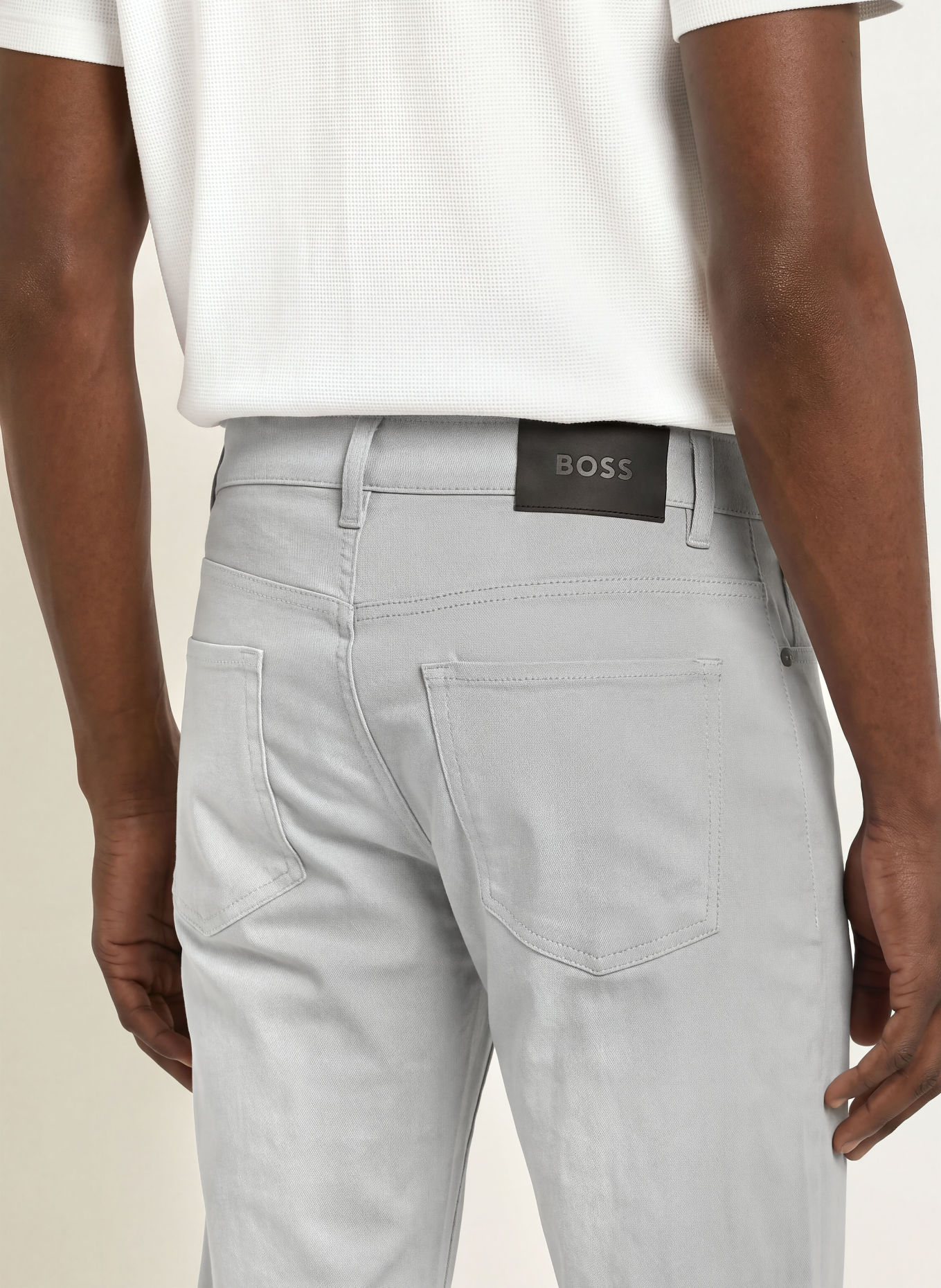 BOSS Jean RE.MAINE coupe régulière: GRIS CLAIR