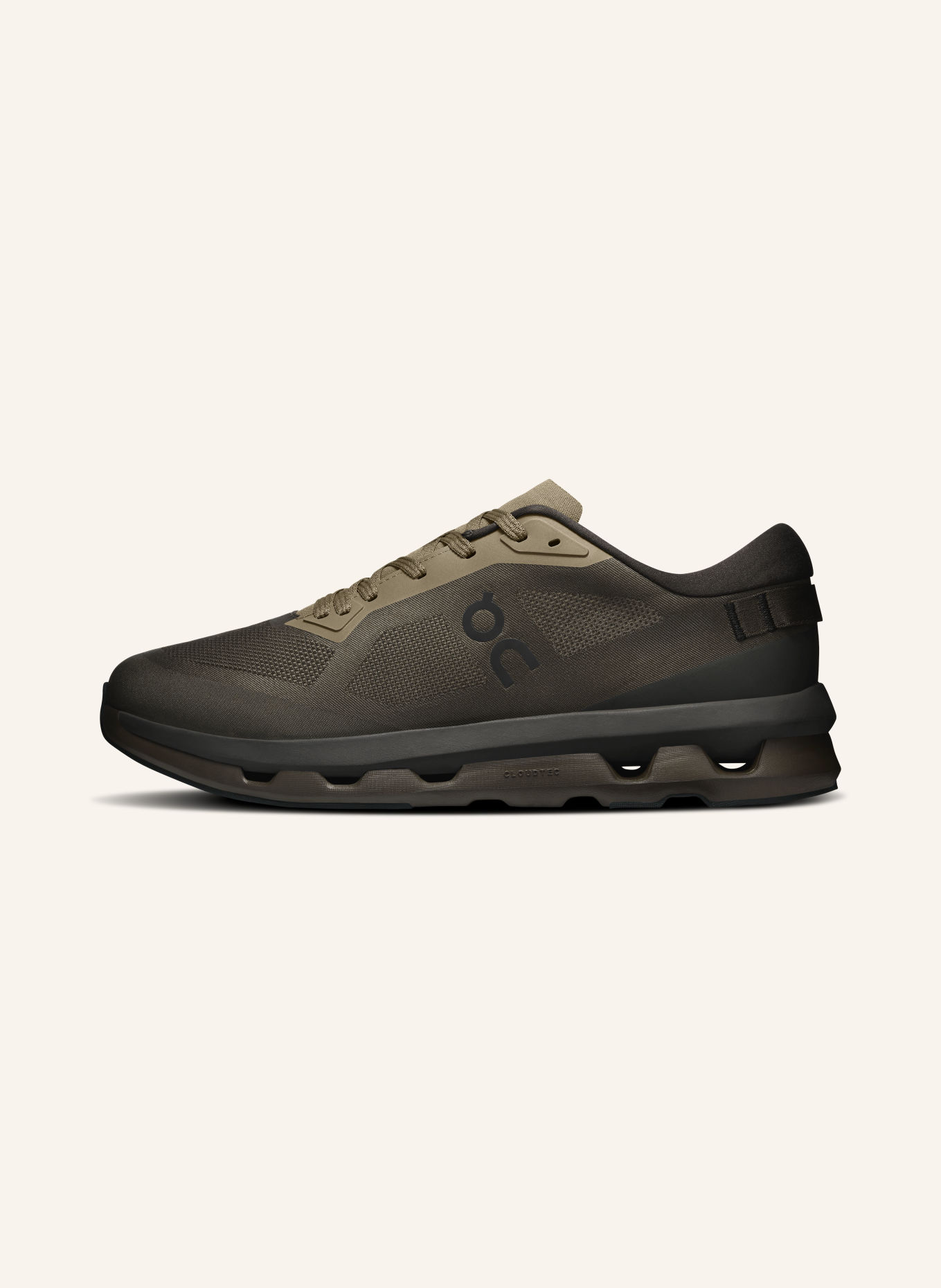 On Sneakersy CLOUDZONE: CIEMNOBRĄZOWY / SZAROBRĄZOWY