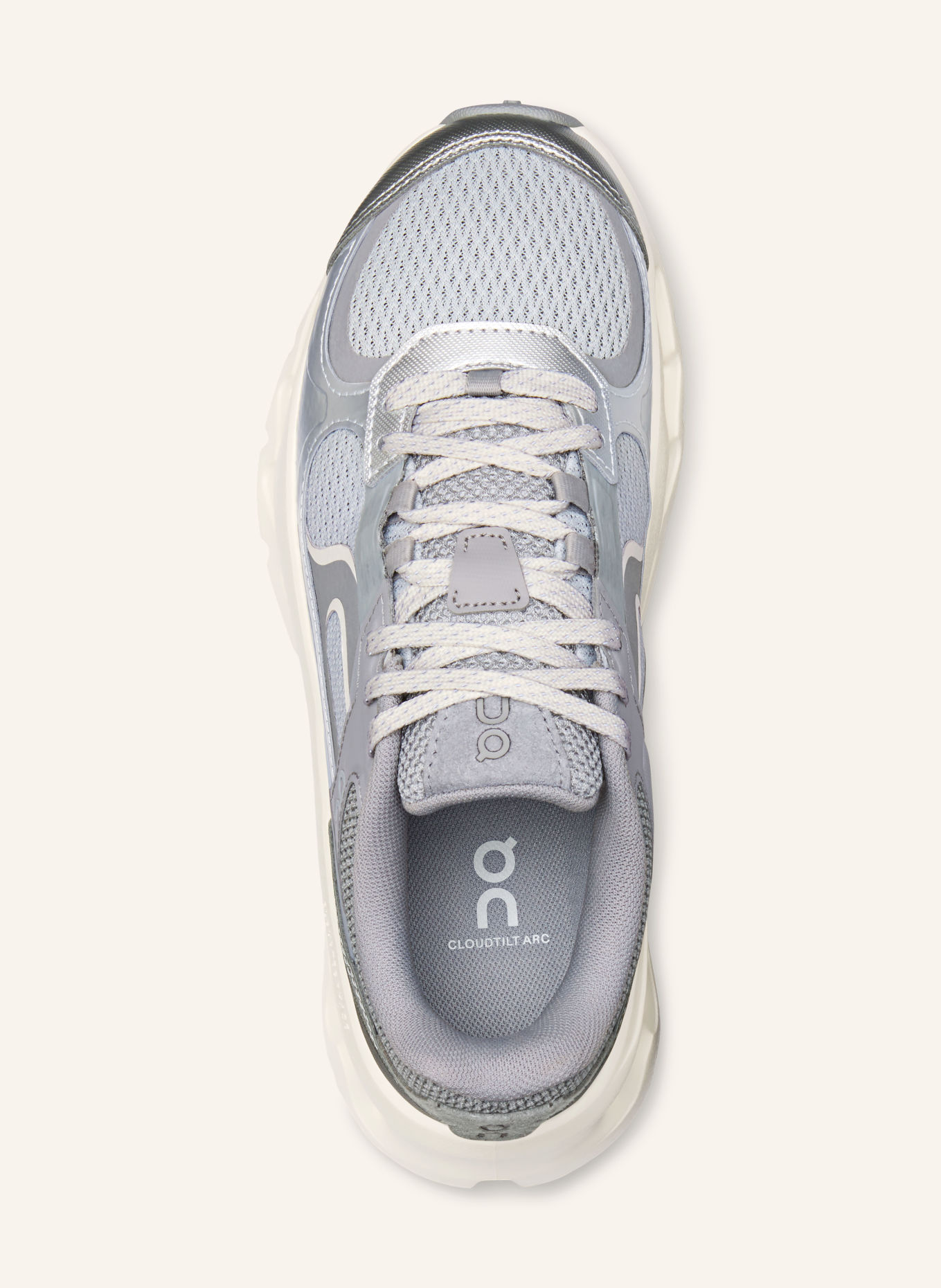 On Sneaker CLOUDTILT ARC: GRAU / SILBER / HELLGRAU