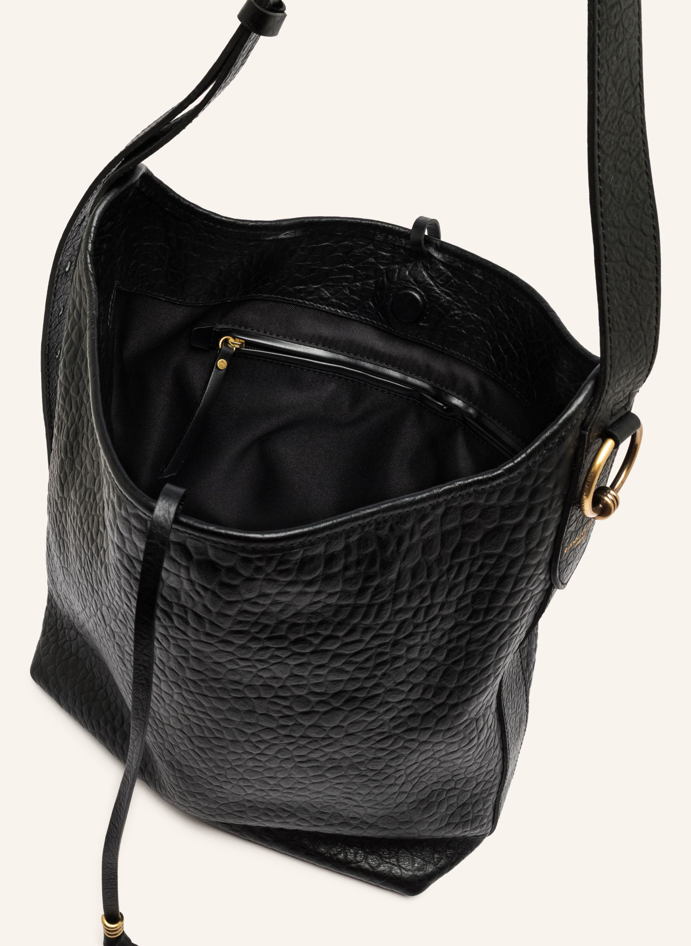 GIANNI CHIARINI Beuteltasche CARLA: SCHWARZ / GOLD