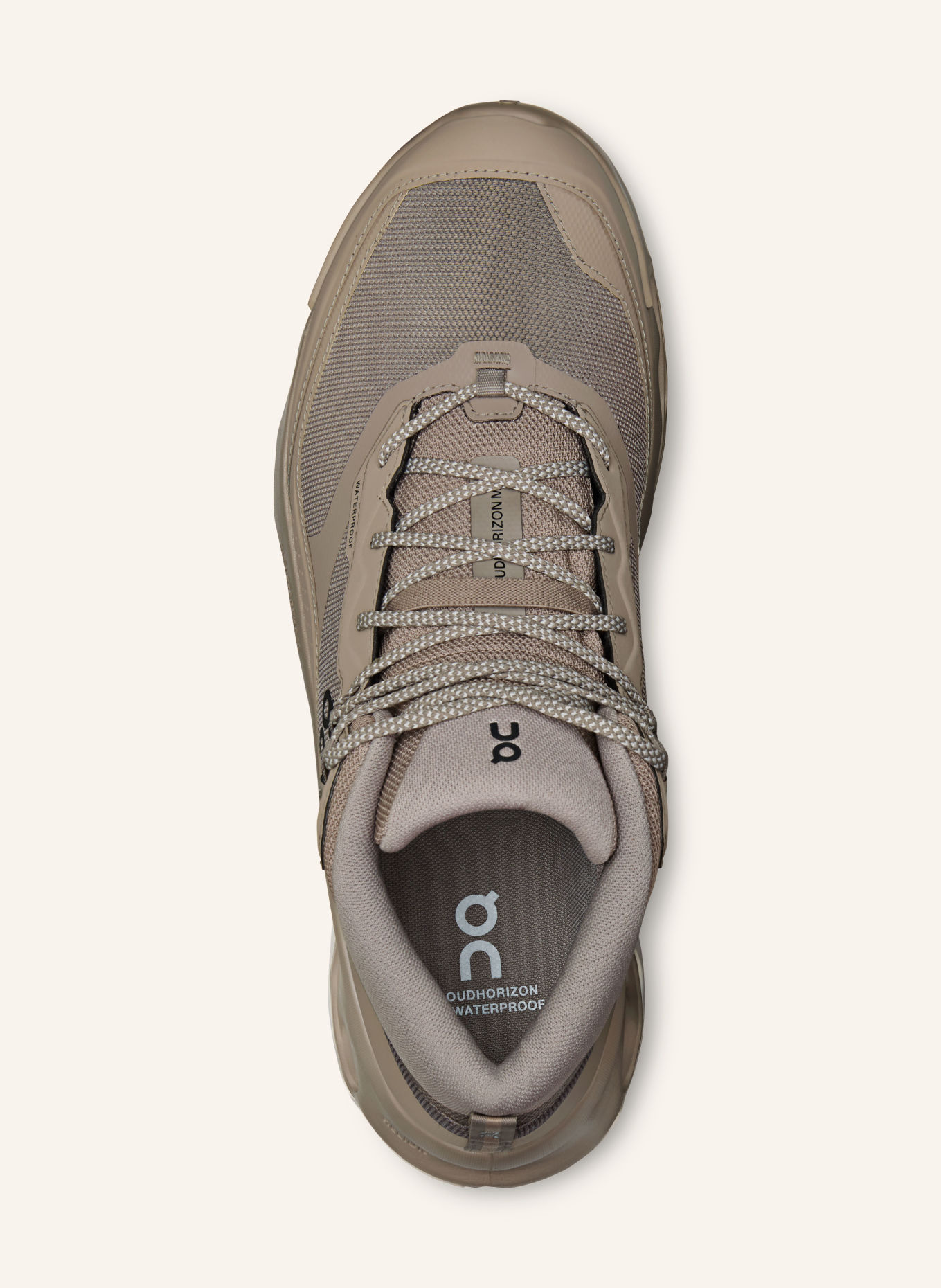 On Wanderschuhe CLOUDHORIZON 2 MID WATERPROOF: TAUPE / HELLBRAUN / GRAU