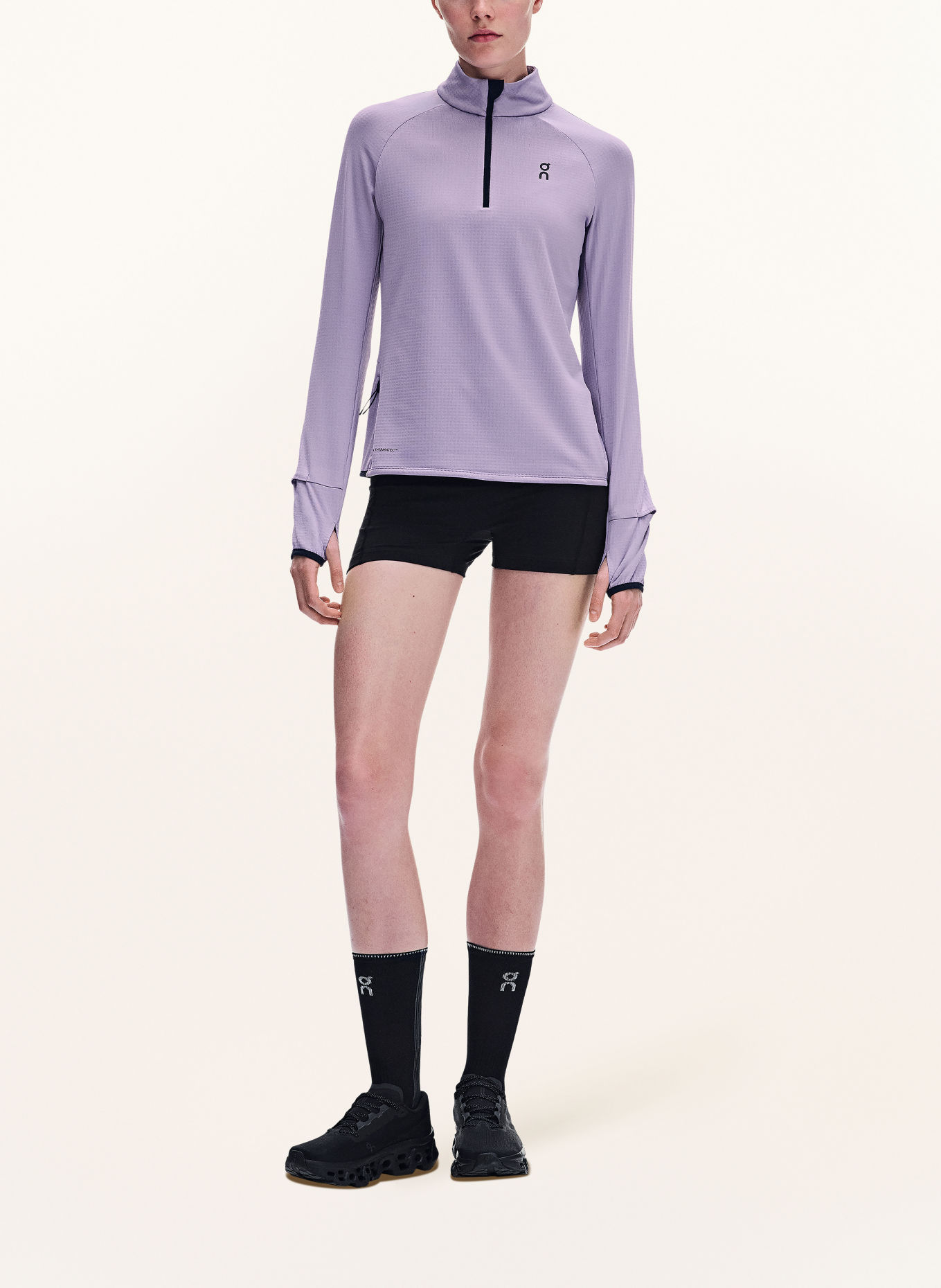 On Tricou funcțional CLIMATE: MOV DESCHIS / NEGRU