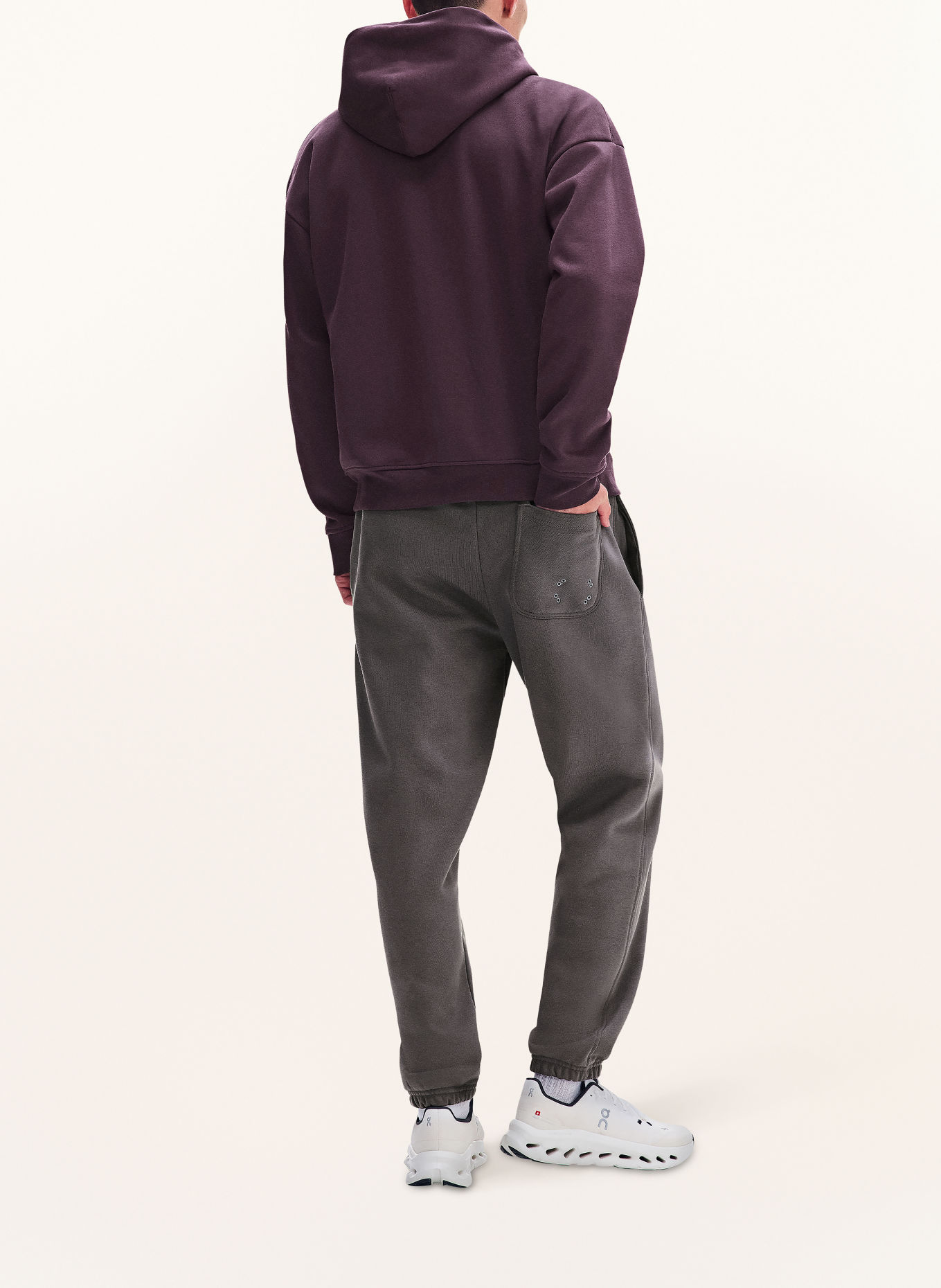 On CLUB COLLECTIVE Sweatpants: TAUPE