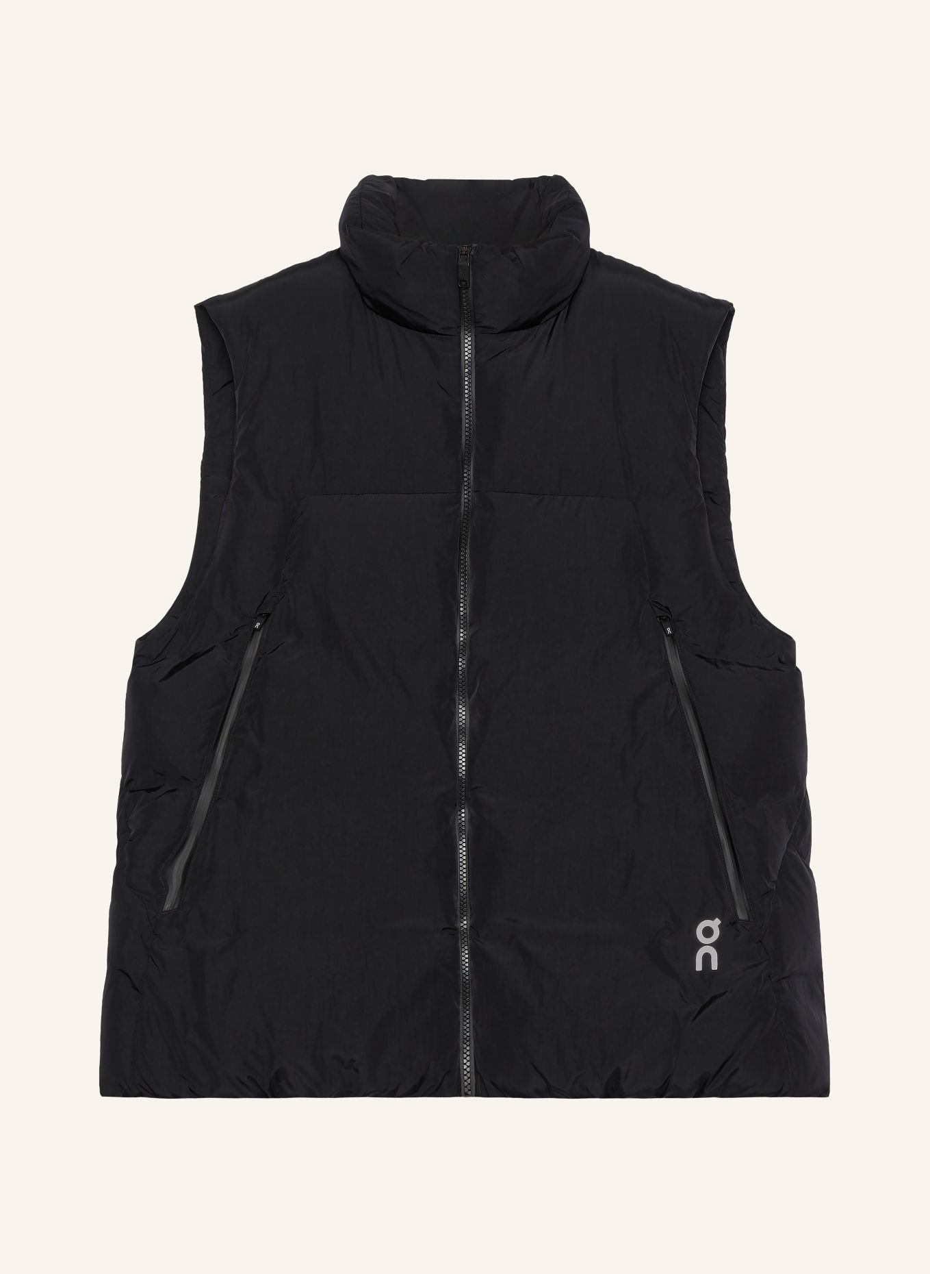 On ALL-DAY Quilted Vest: BLACK
