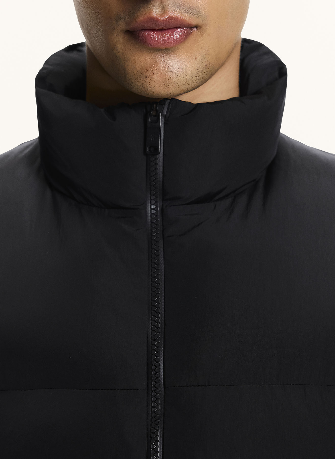 On ALL-DAY Quilted Vest: BLACK