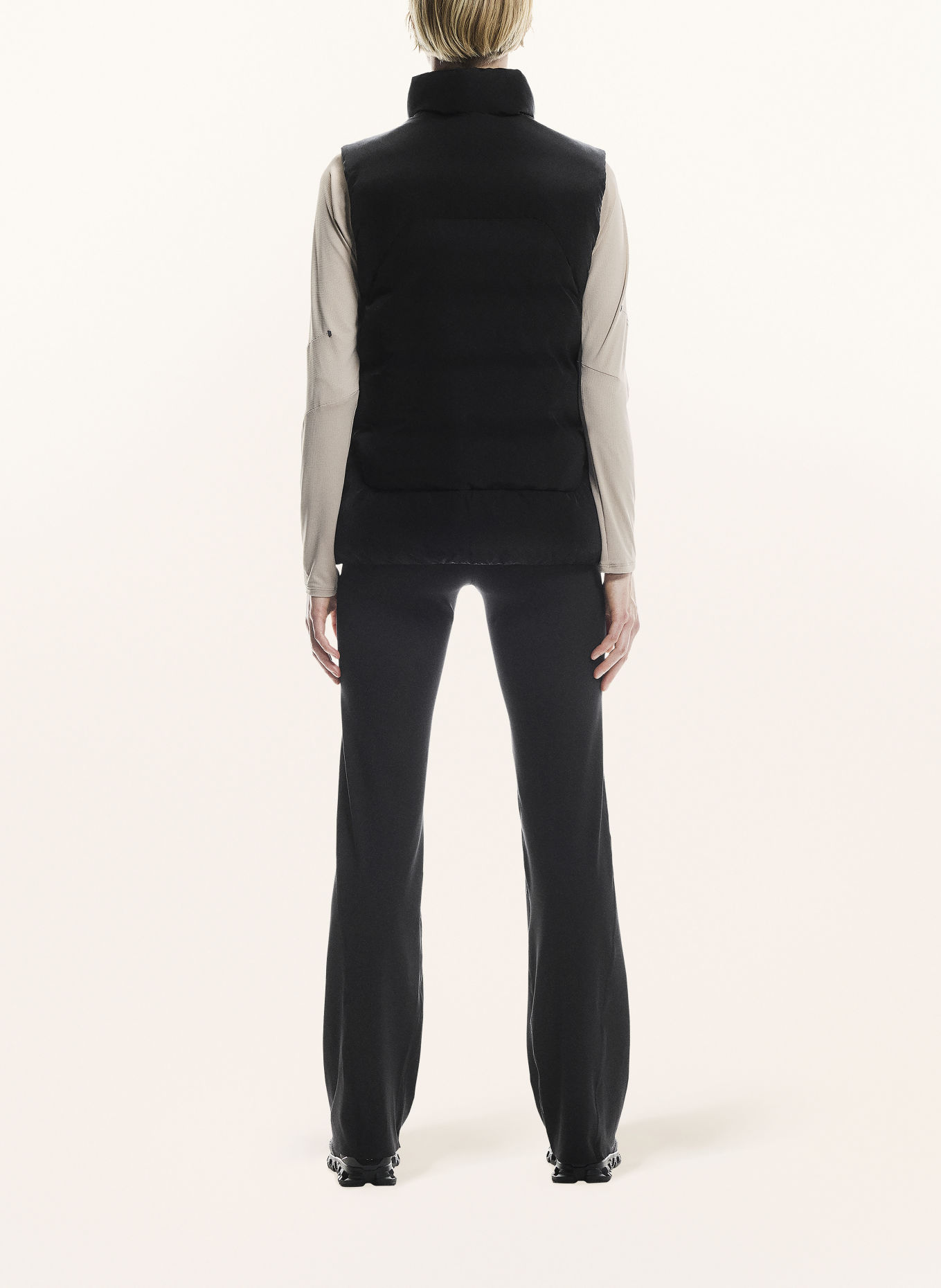 On ALL DAY PUFFER Quilted vest: BLACK