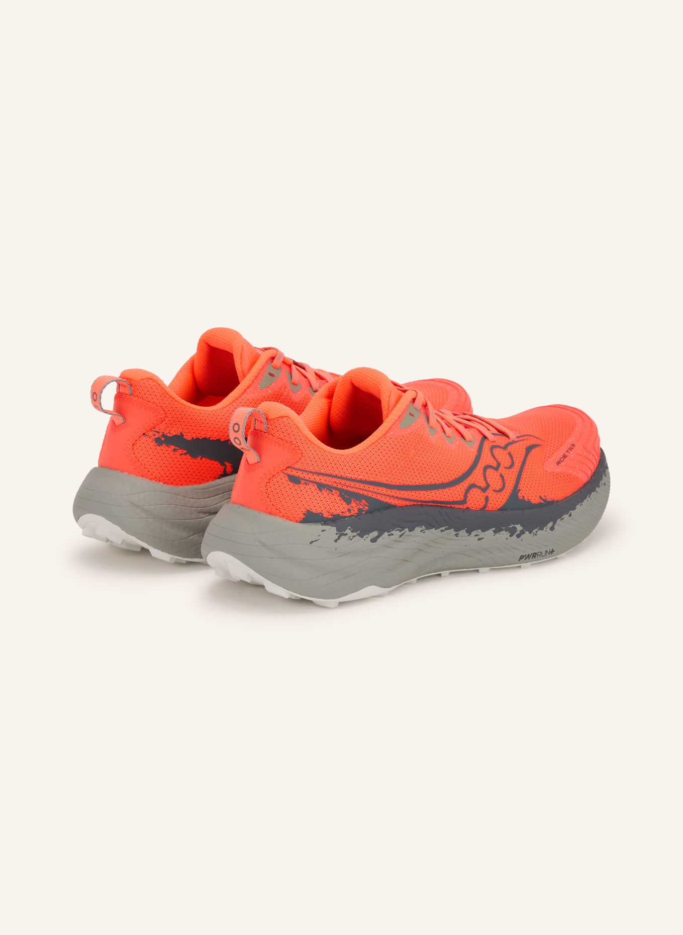 saucony RIDE TR3 Trail running shoes: NEON RED / DARK GRAY / BLACK
