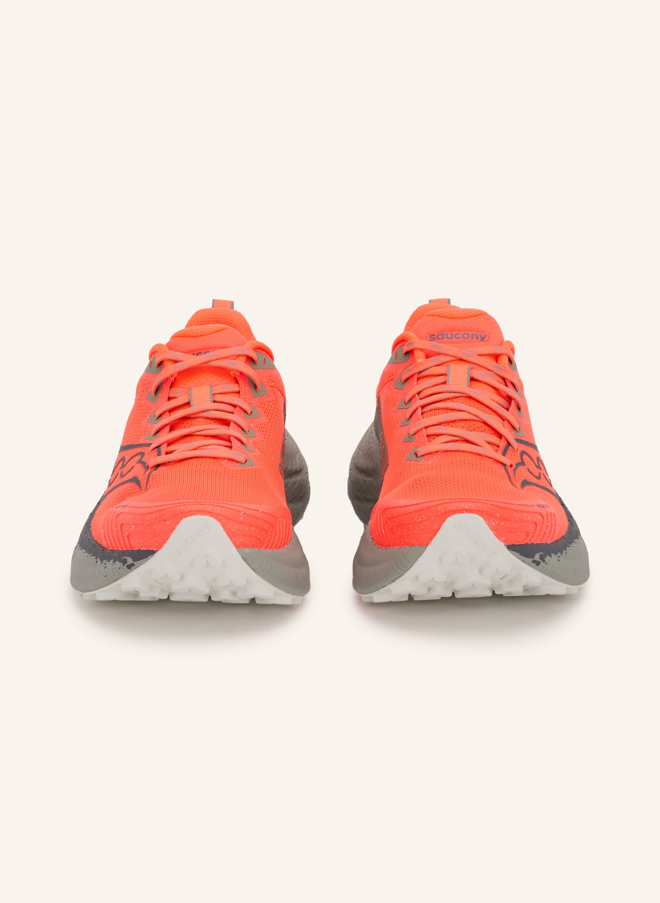 saucony RIDE TR3 Trail running shoes: NEON RED / DARK GRAY / BLACK