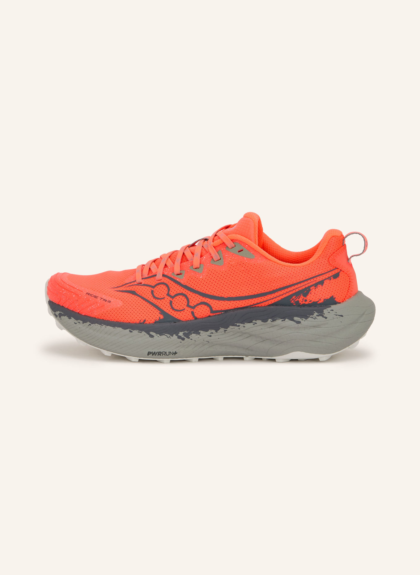 saucony RIDE TR3 Trail running shoes: NEON RED / DARK GRAY / BLACK