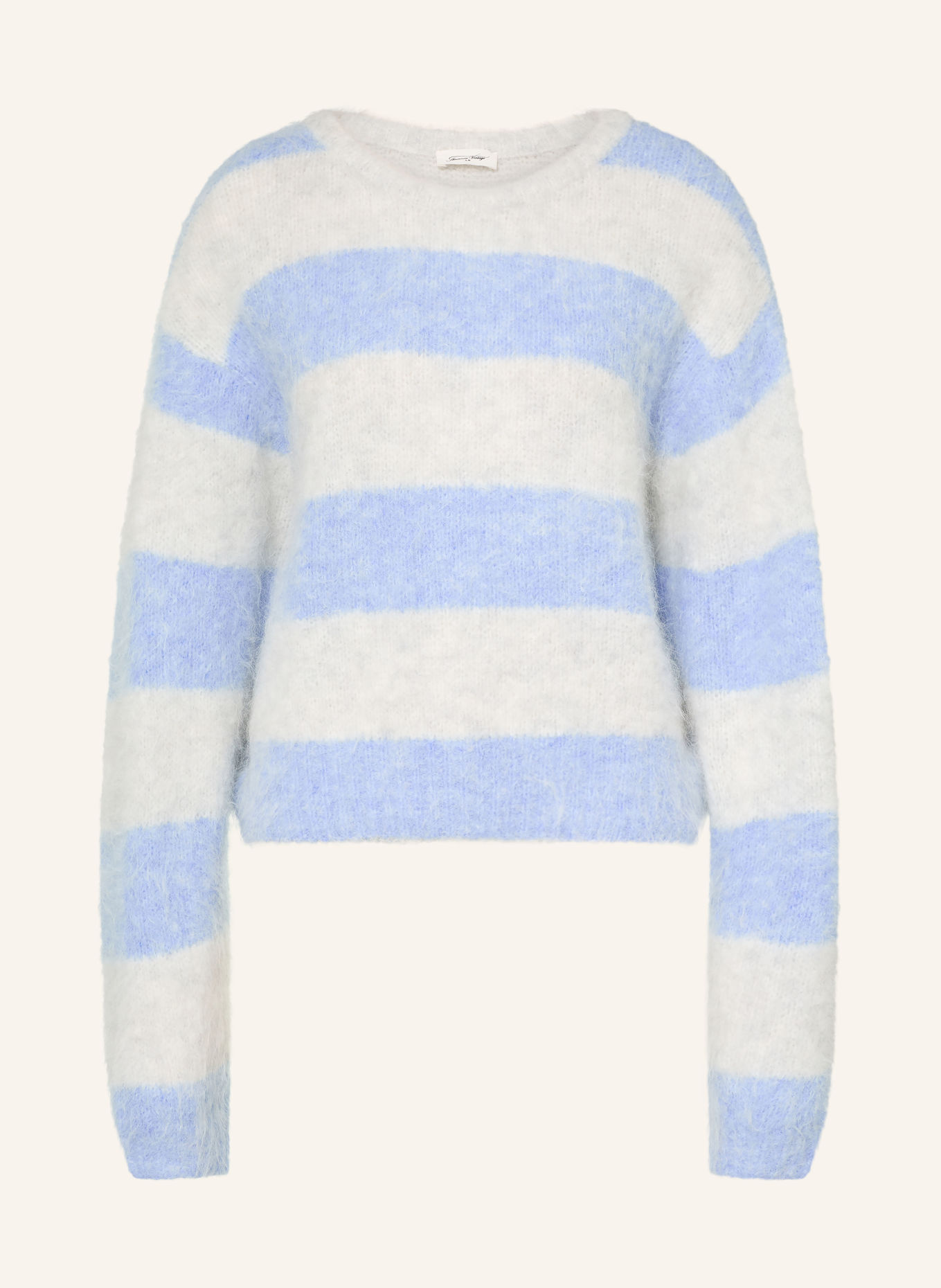 American Vintage Trui NIBY: LICHTBLAUW / WIT