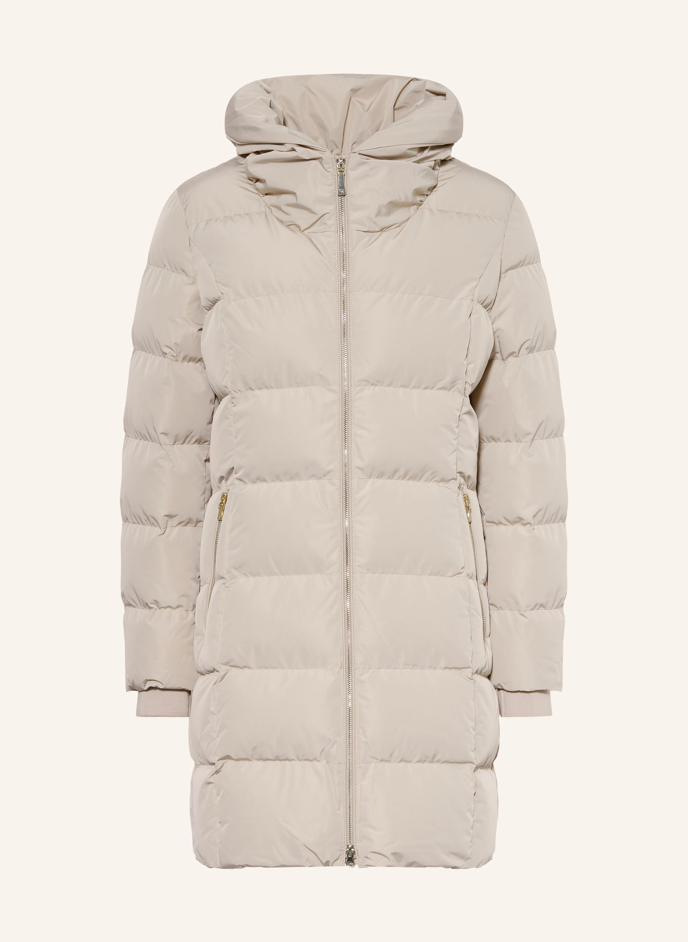 WELLENSTEYN FEENSTAUB quilted coat with DUPONT™ SORONA® insulation: BEIGE