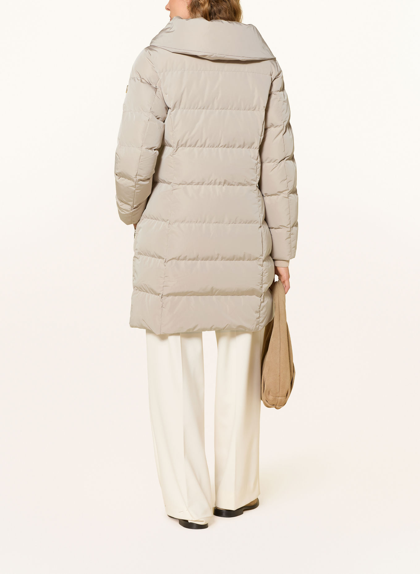 WELLENSTEYN FEENSTAUB quilted coat with DUPONT™ SORONA® insulation: BEIGE