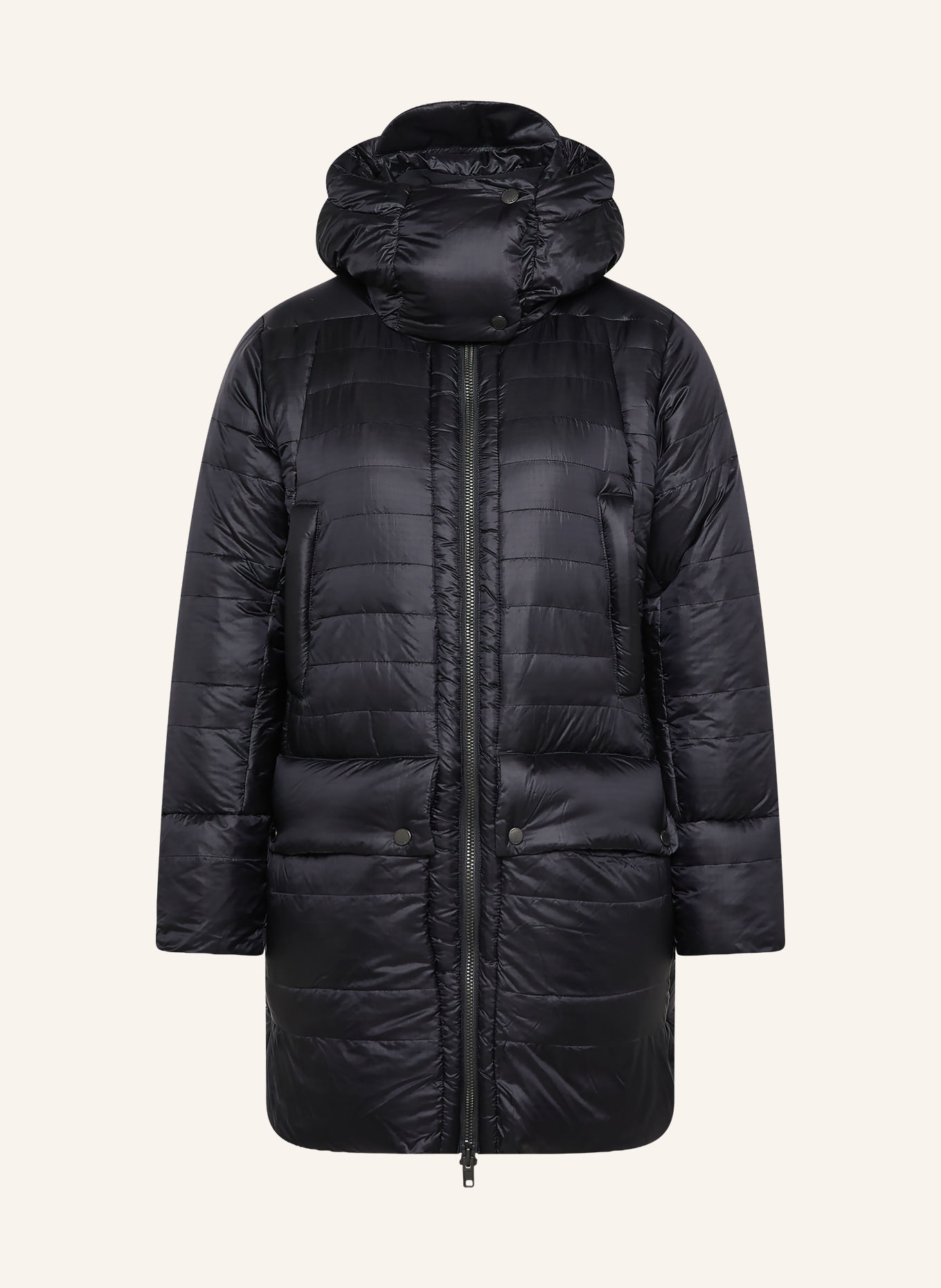 MAMMUT Daunenmantel ALPS IN HOODED: SCHWARZ