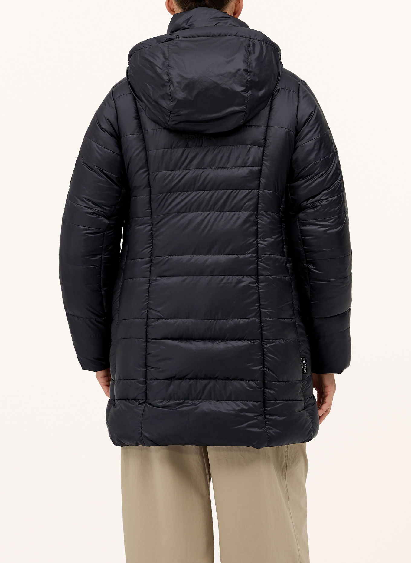 MAMMUT Daunenmantel ALPS IN HOODED: SCHWARZ