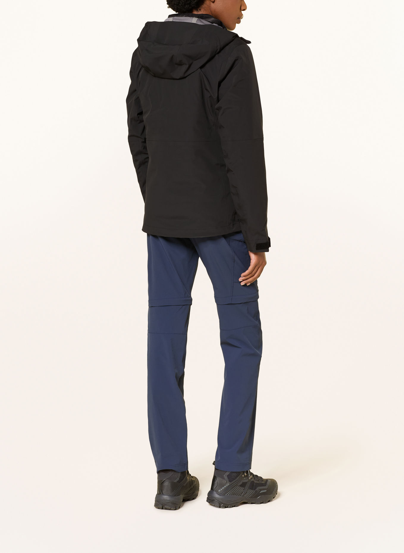 MAMMUT 2-in-1 jas LINARD: ZWART