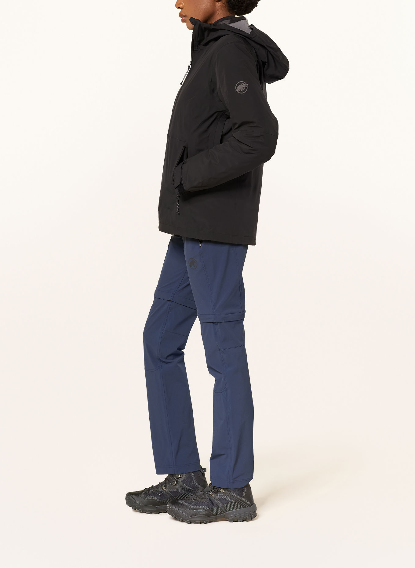 MAMMUT 2-in-1 jas LINARD: ZWART