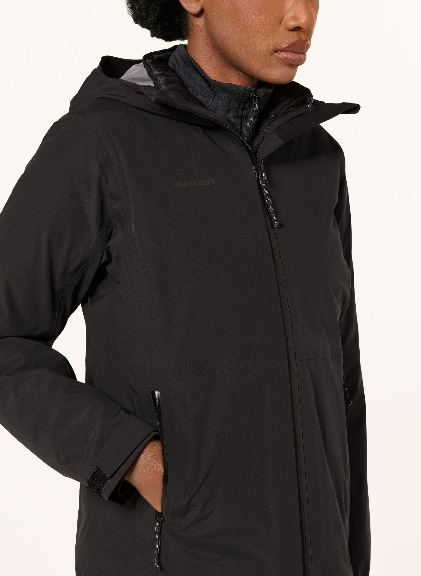 MAMMUT 2-in-1 jas LINARD: ZWART