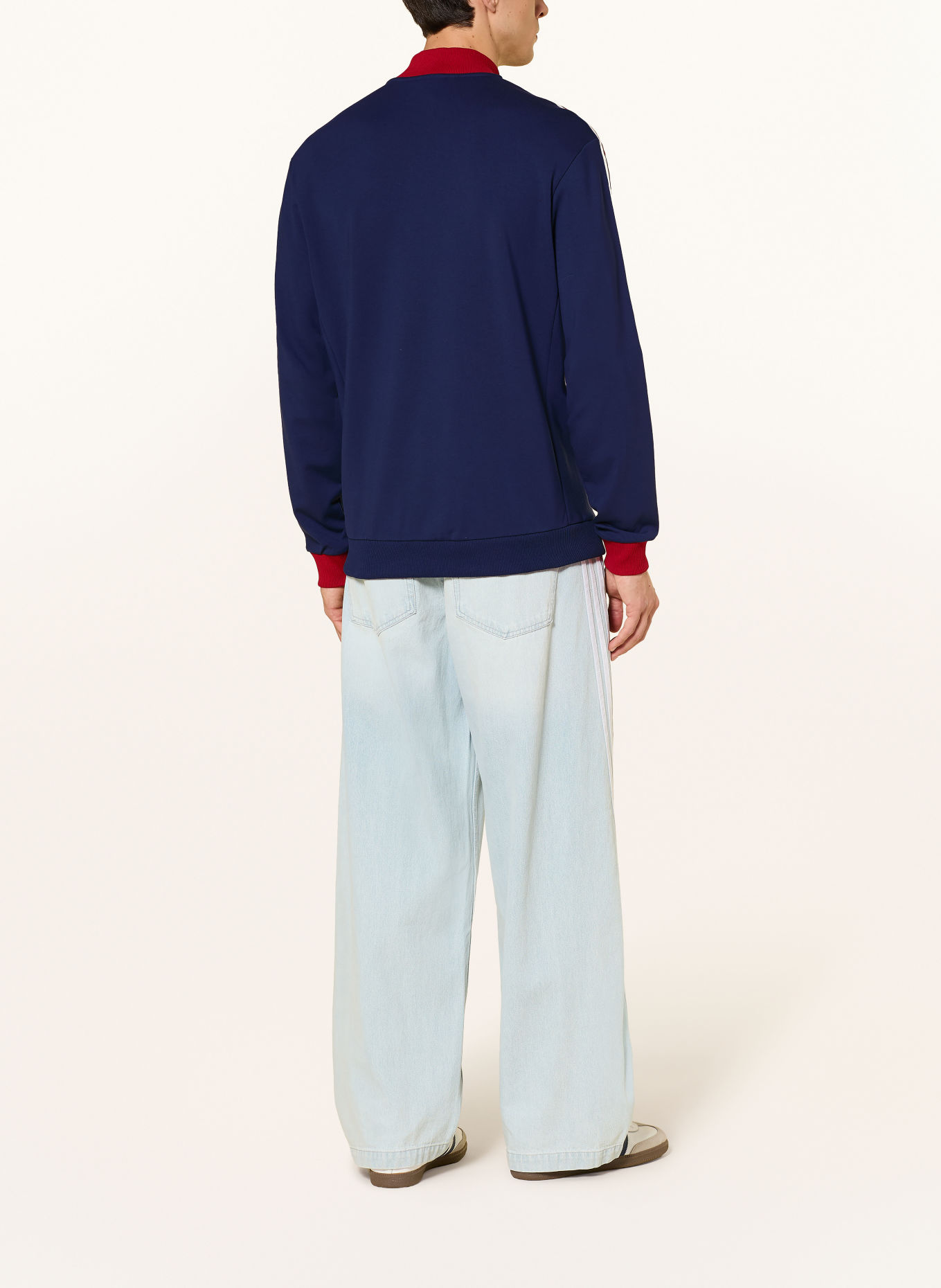 adidas Originals Sweatshirt ORIGINALS 3-STREIFEN: DUNKELBLAU / ROT / WEISS