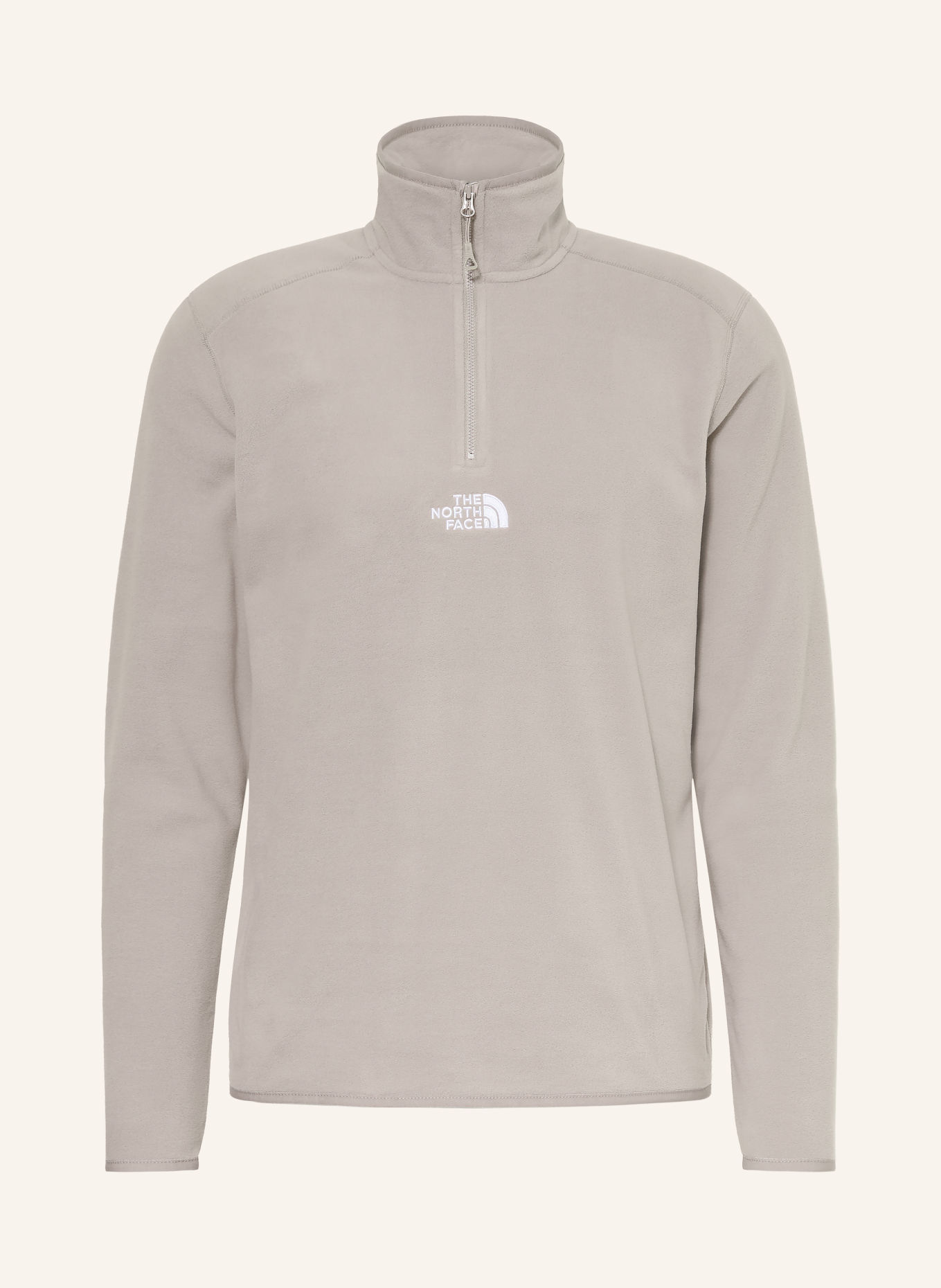 THE NORTH FACE Fleece-tröja med dragkedja GLACIER: LJUSGRÅ