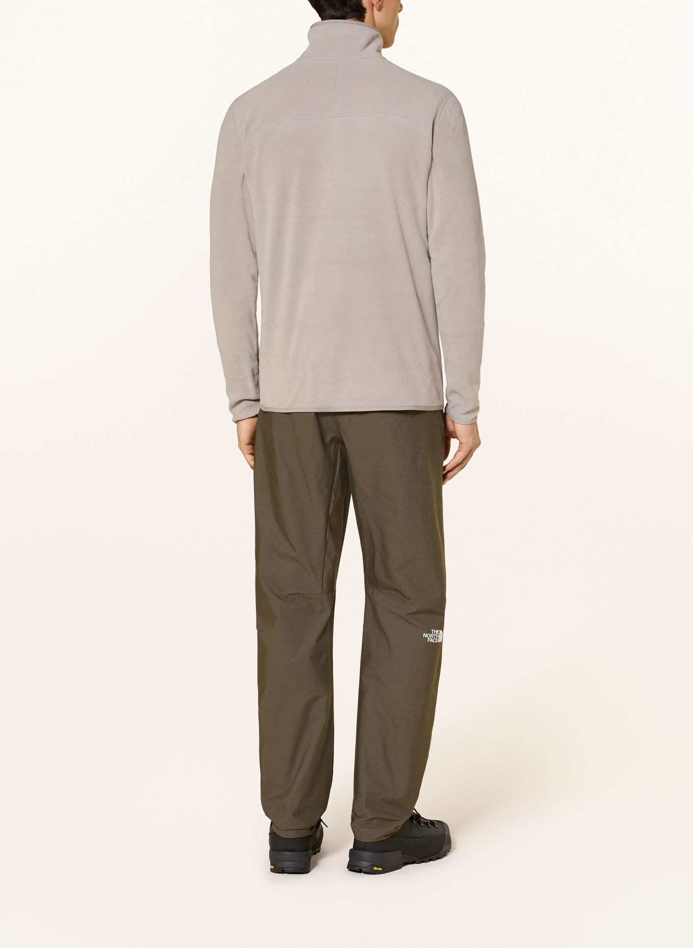 THE NORTH FACE Fleece-tröja med dragkedja GLACIER: LJUSGRÅ