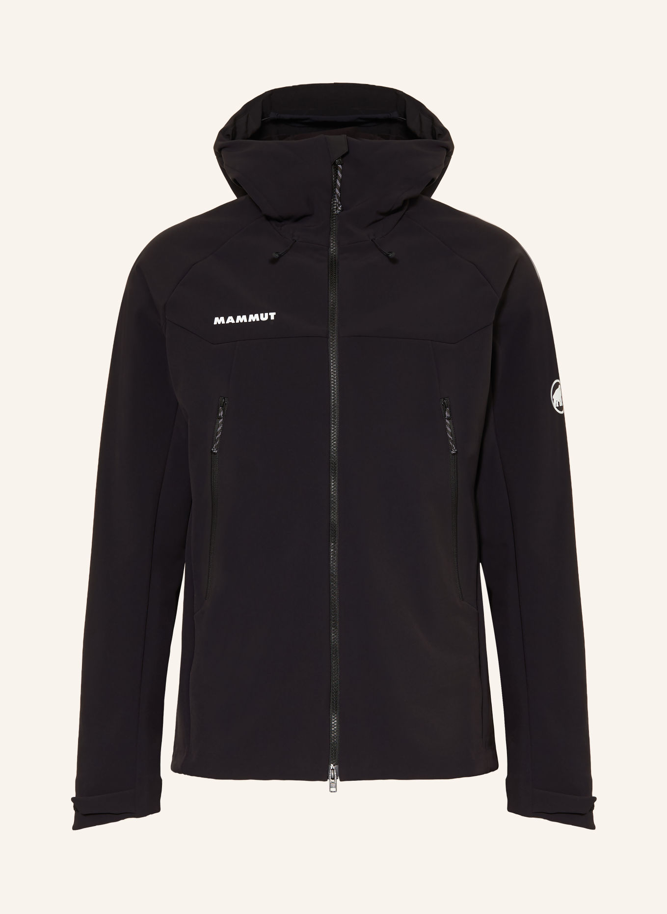 MAMMUT Softshell-Jacke WINTERFIELD SO: SCHWARZ / WEISS