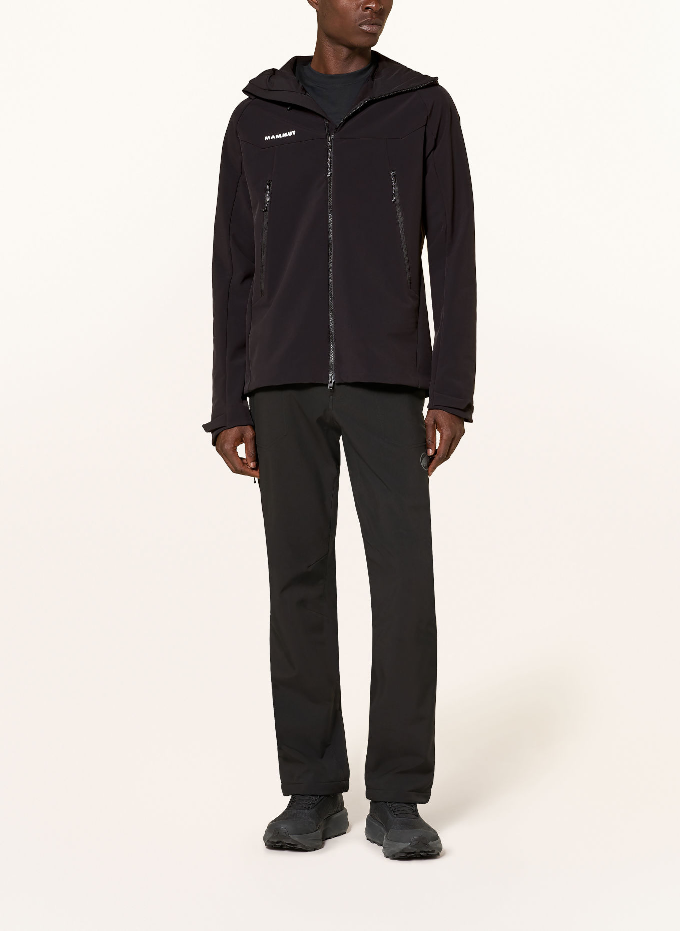 MAMMUT Softshell-Jacke WINTERFIELD SO: SCHWARZ / WEISS