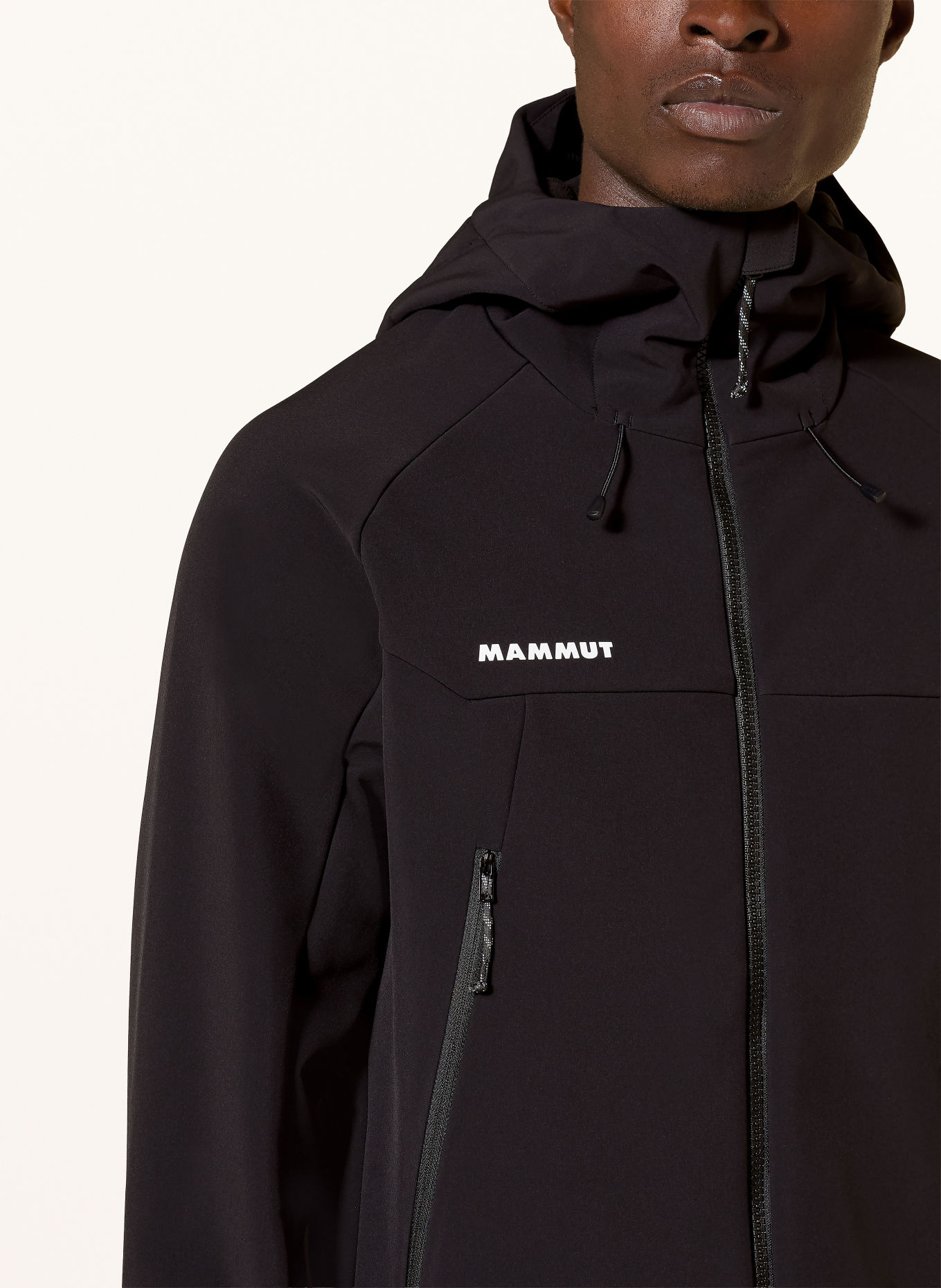 MAMMUT Softshell-Jacke WINTERFIELD SO: SCHWARZ / WEISS