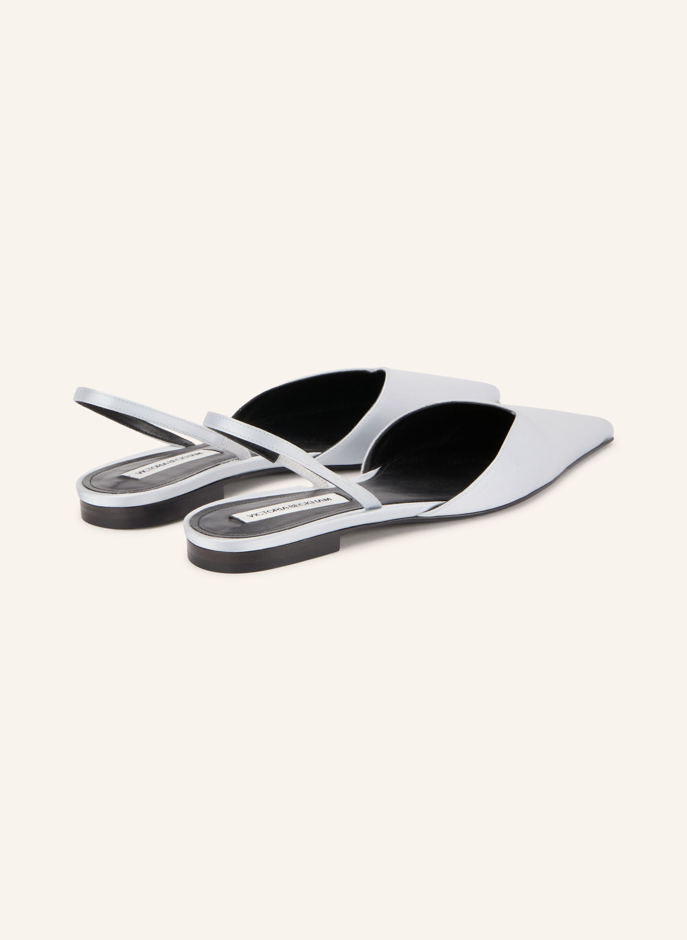 VICTORIA BECKHAM Slingback ballerinas: LIGHT GRAY