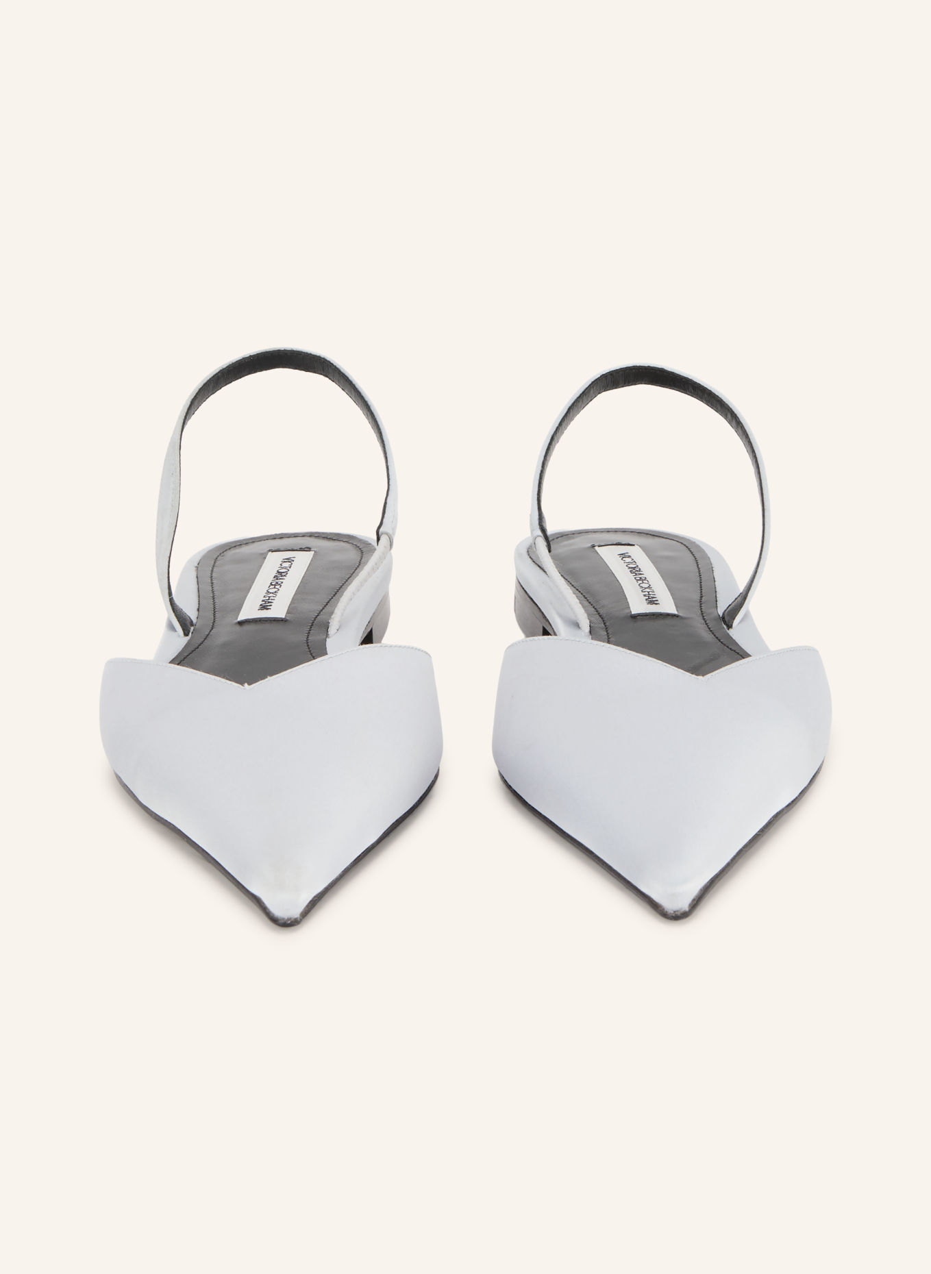 VICTORIA BECKHAM Slingback ballerinas: LIGHT GRAY