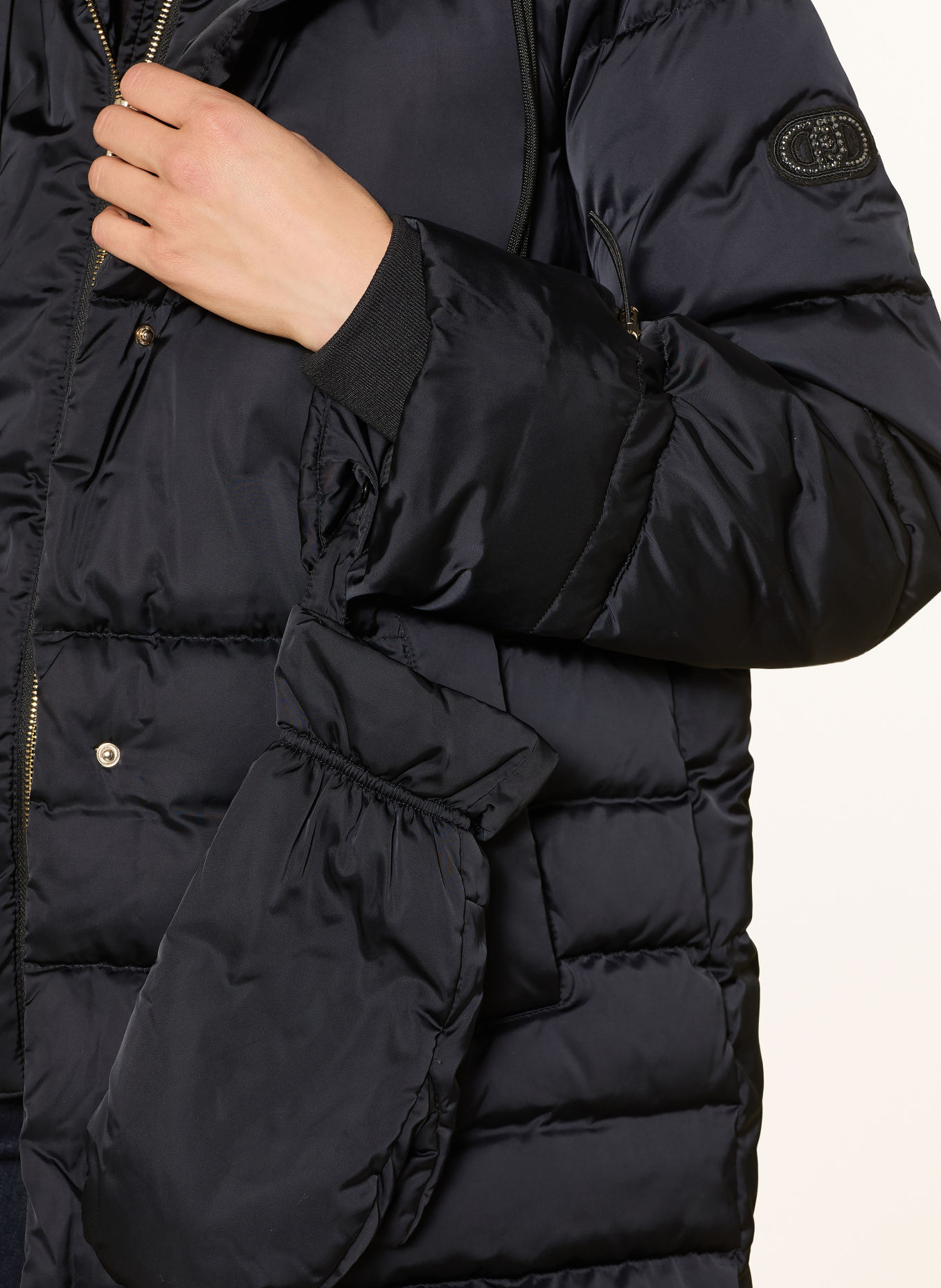 LIU JO Down coat: BLACK