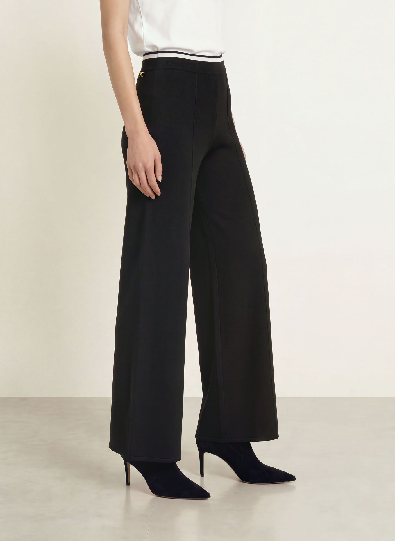 LIU JO Pantalon en maille: NOIR
