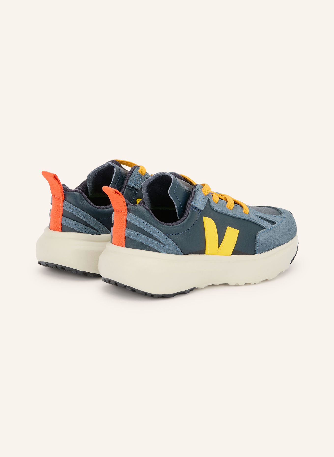 VEJA Sneakers à enfiler SMALL CANARY LIGHT: BLEU FONCÉ / JAUNE / BLEU