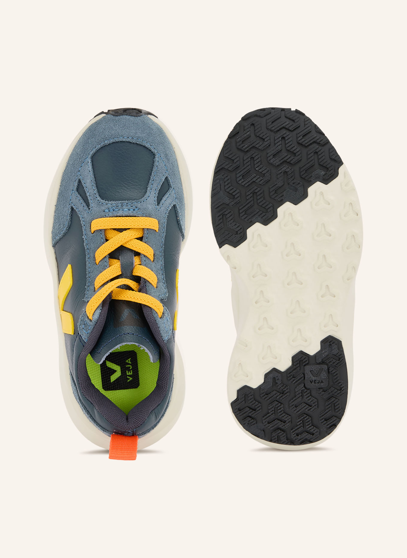 VEJA Sneakers à enfiler SMALL CANARY LIGHT: BLEU FONCÉ / JAUNE / BLEU