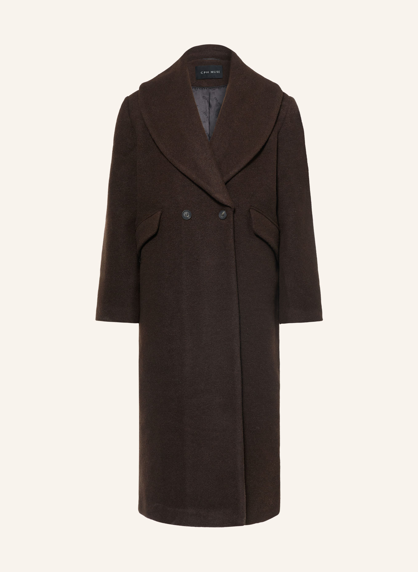 CPH MUSE Coat CMFOUZ: DARK BROWN