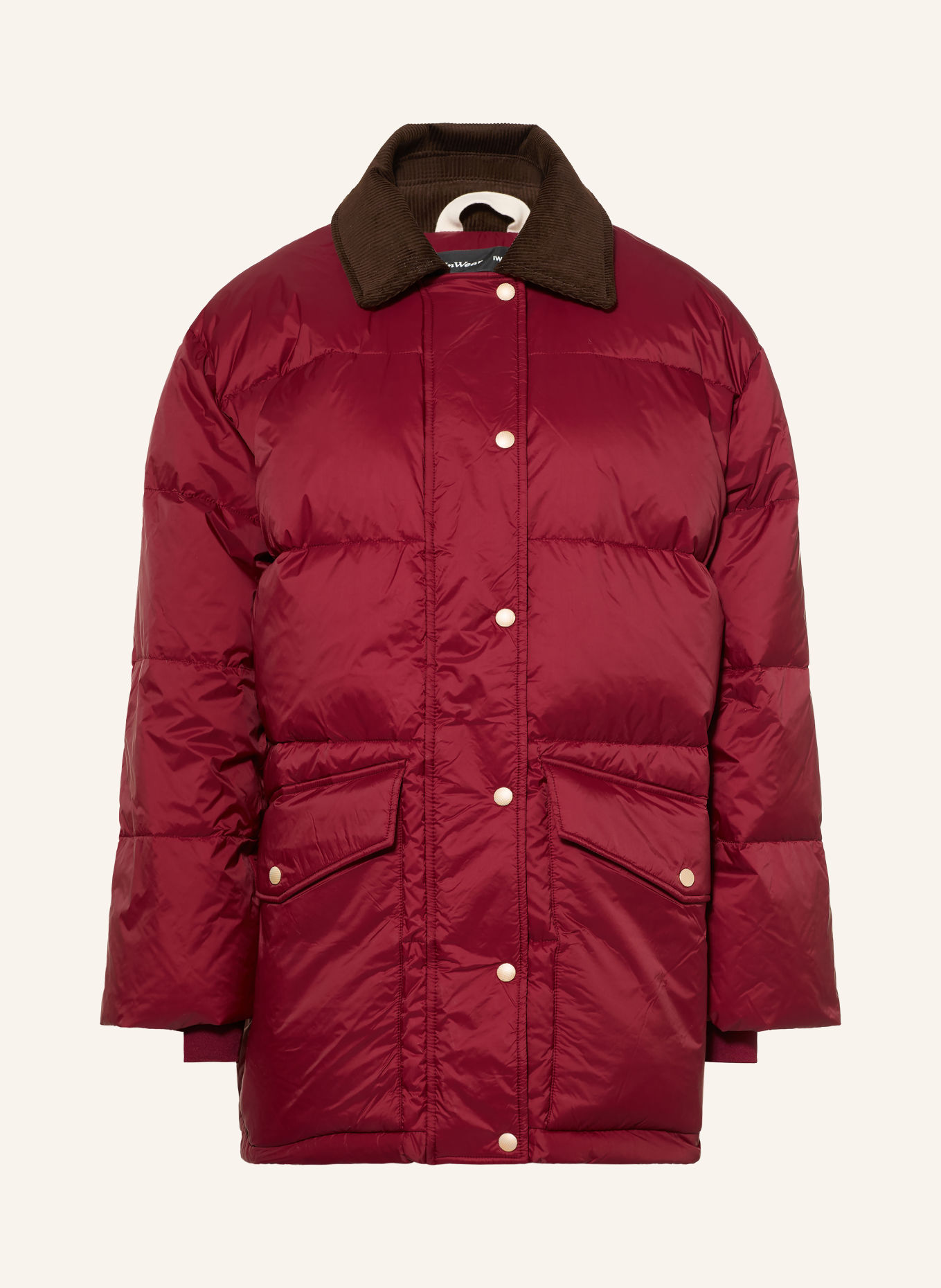 InWear Donsjas HALIFAXIW: DONKERROOD / MARRON FONCÉ