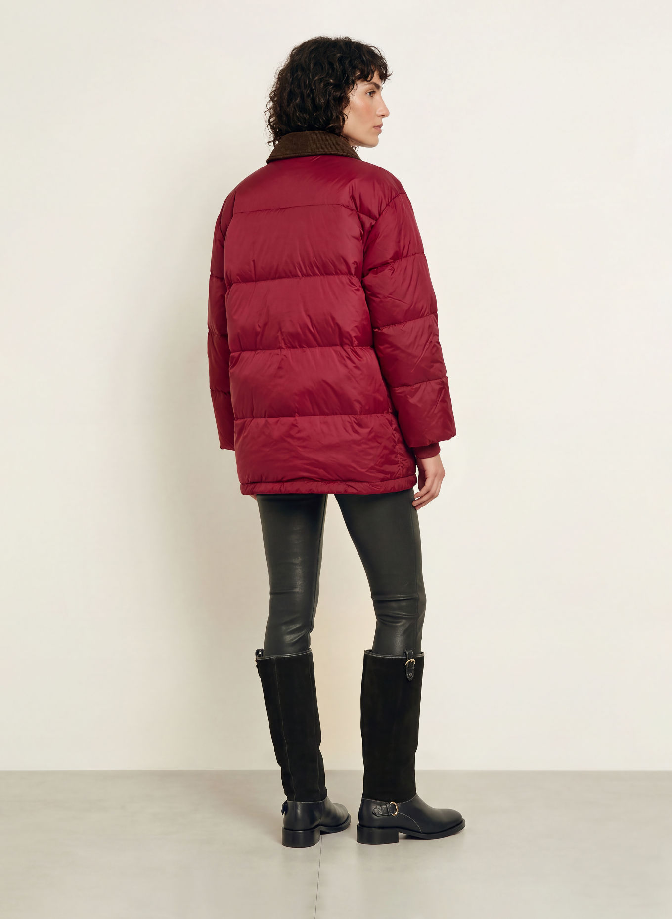 InWear Donsjas HALIFAXIW: DONKERROOD / MARRON FONCÉ