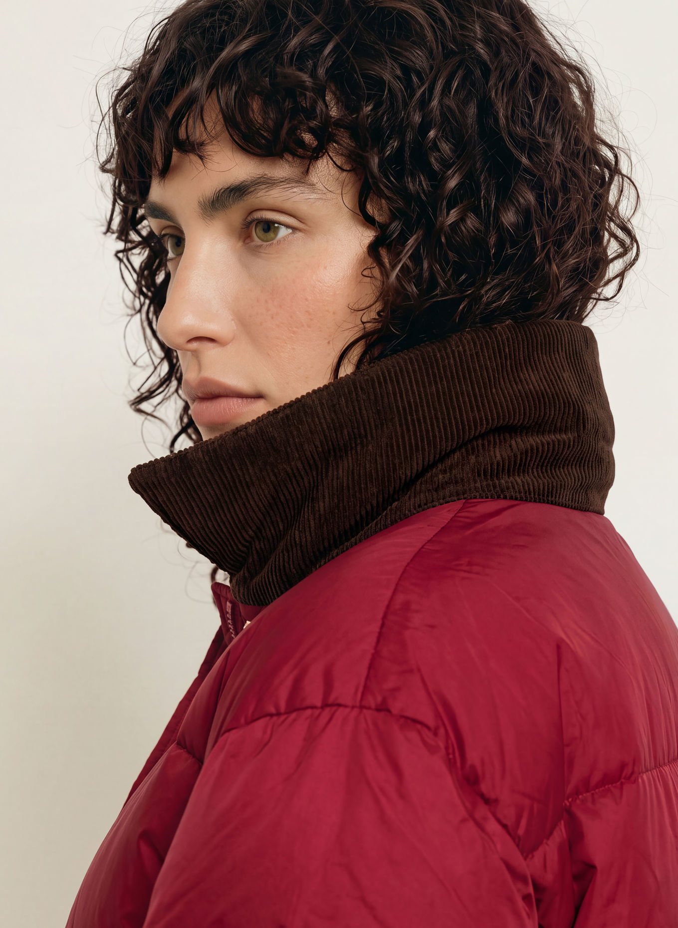 InWear Donsjas HALIFAXIW: DONKERROOD / MARRON FONCÉ