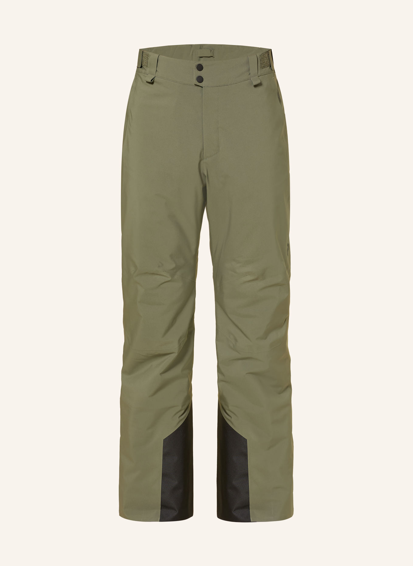 Peak Performance MAROON INSULATED Ski Pants: KHAKI / BLACK