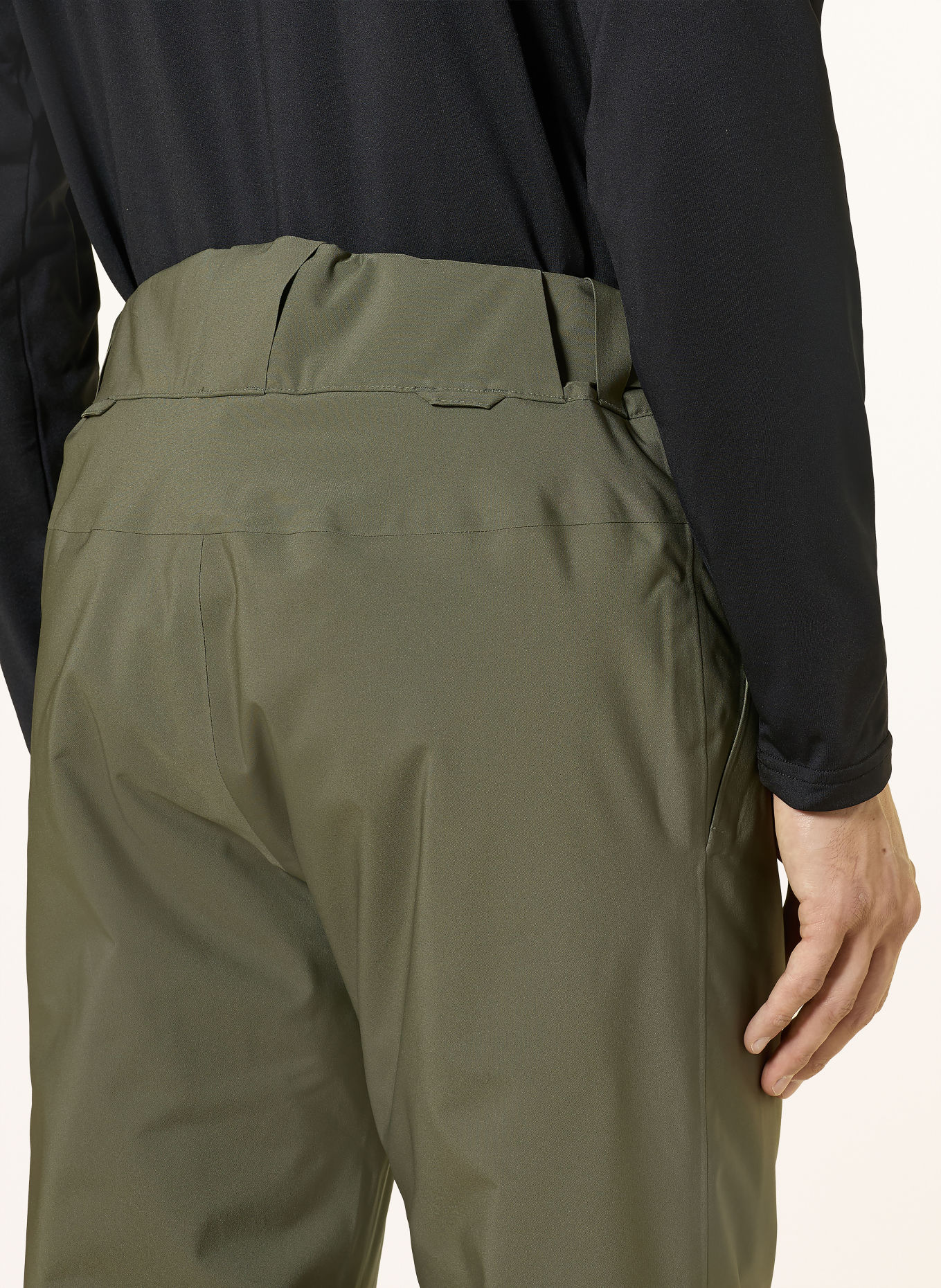 Peak Performance MAROON INSULATED Ski Pants: KHAKI / BLACK