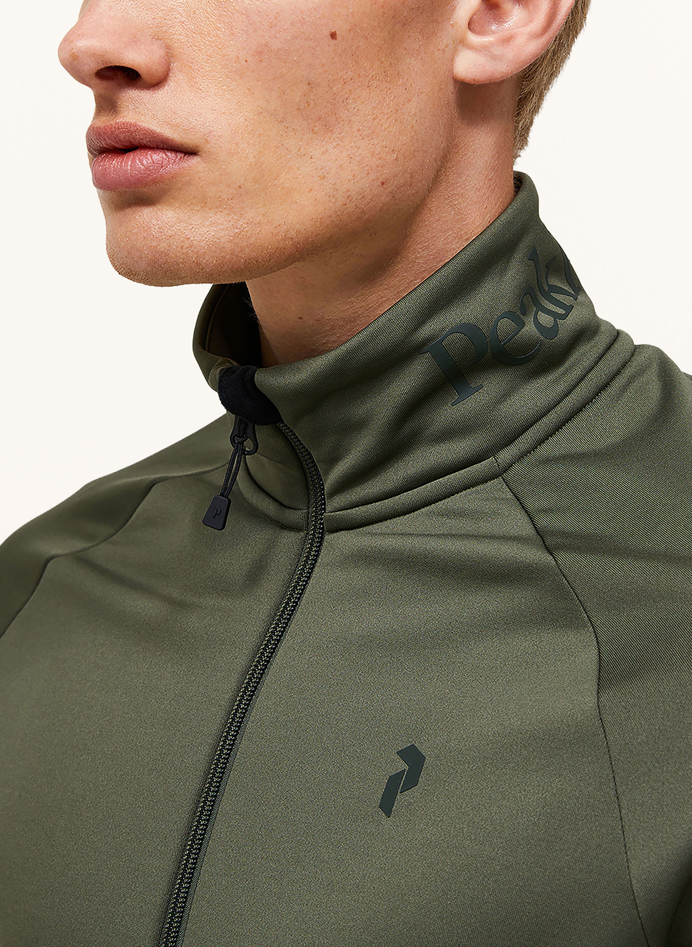 Peak Performance RIDER ESSENTIALS ZIP Mid-layer jacket: KHAKI