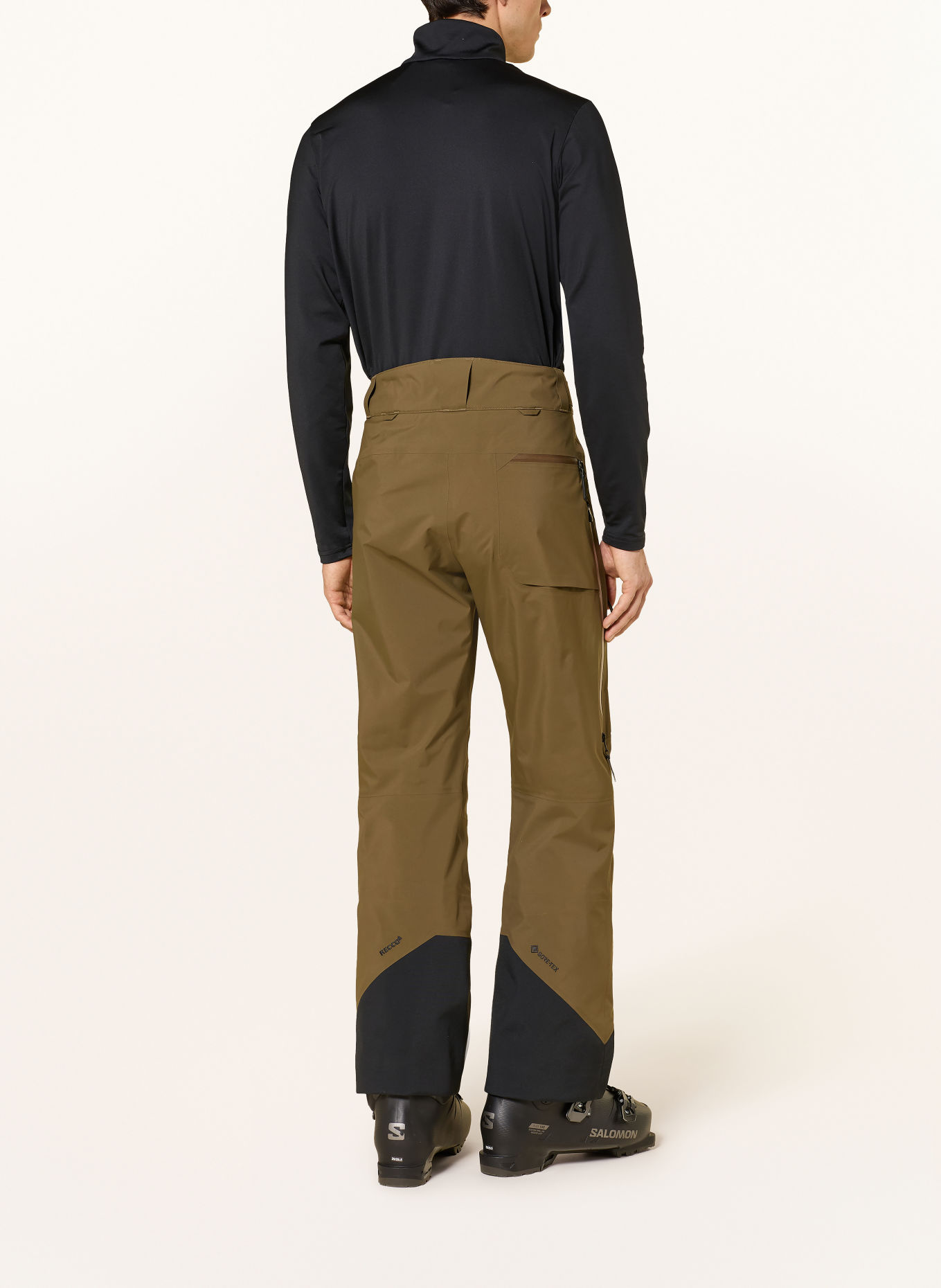 Peak Performance ALPINE GORE-TEX C-KNIT™ 3L Hardshell ski pants: OLIVE / BLACK