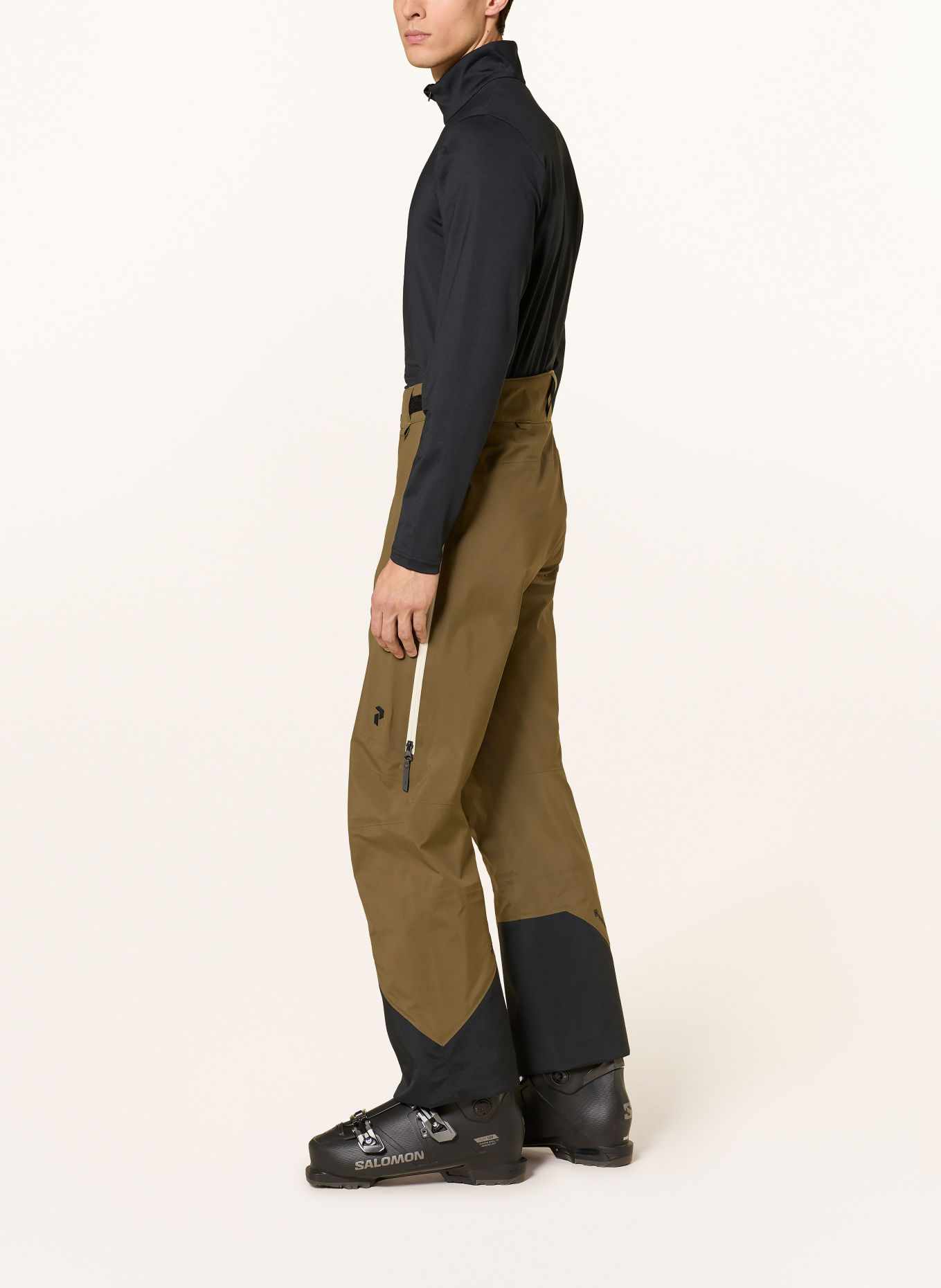 Peak Performance ALPINE GORE-TEX C-KNIT™ 3L Hardshell ski pants: OLIVE / BLACK