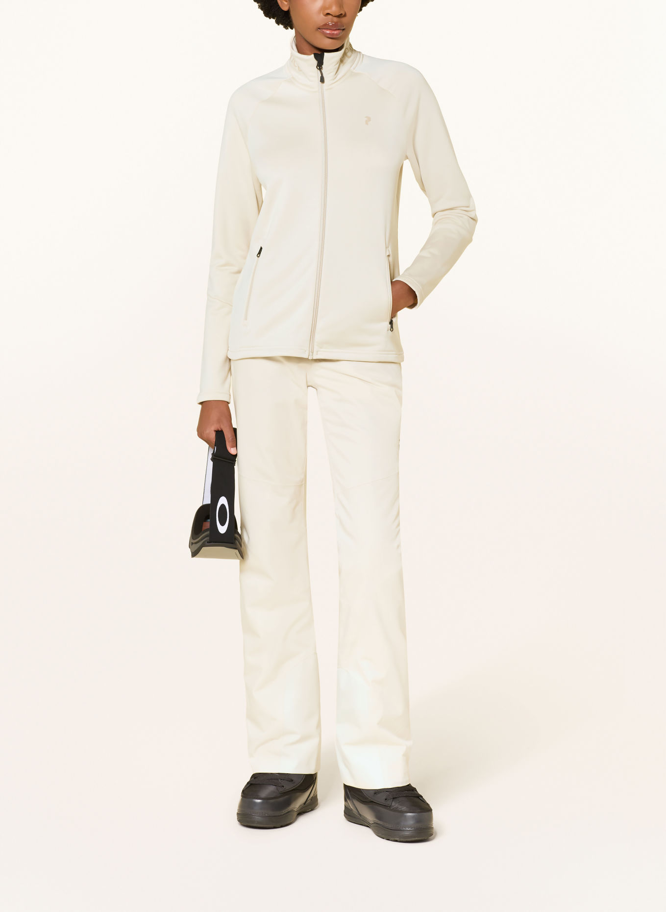 Peak Performance Fleecejacke RIDER ESSENTIALS ZIP: CREME