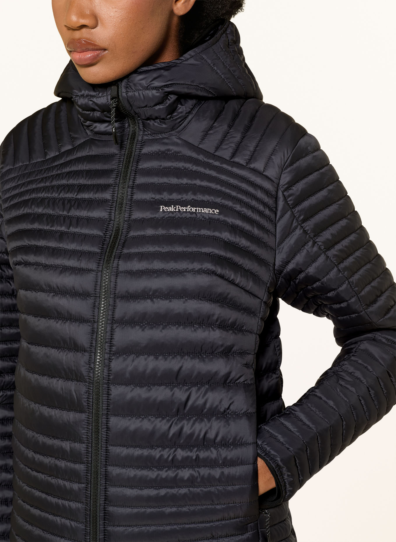 Peak Performance MONOLIGHT Quilted Jacket: BLACK