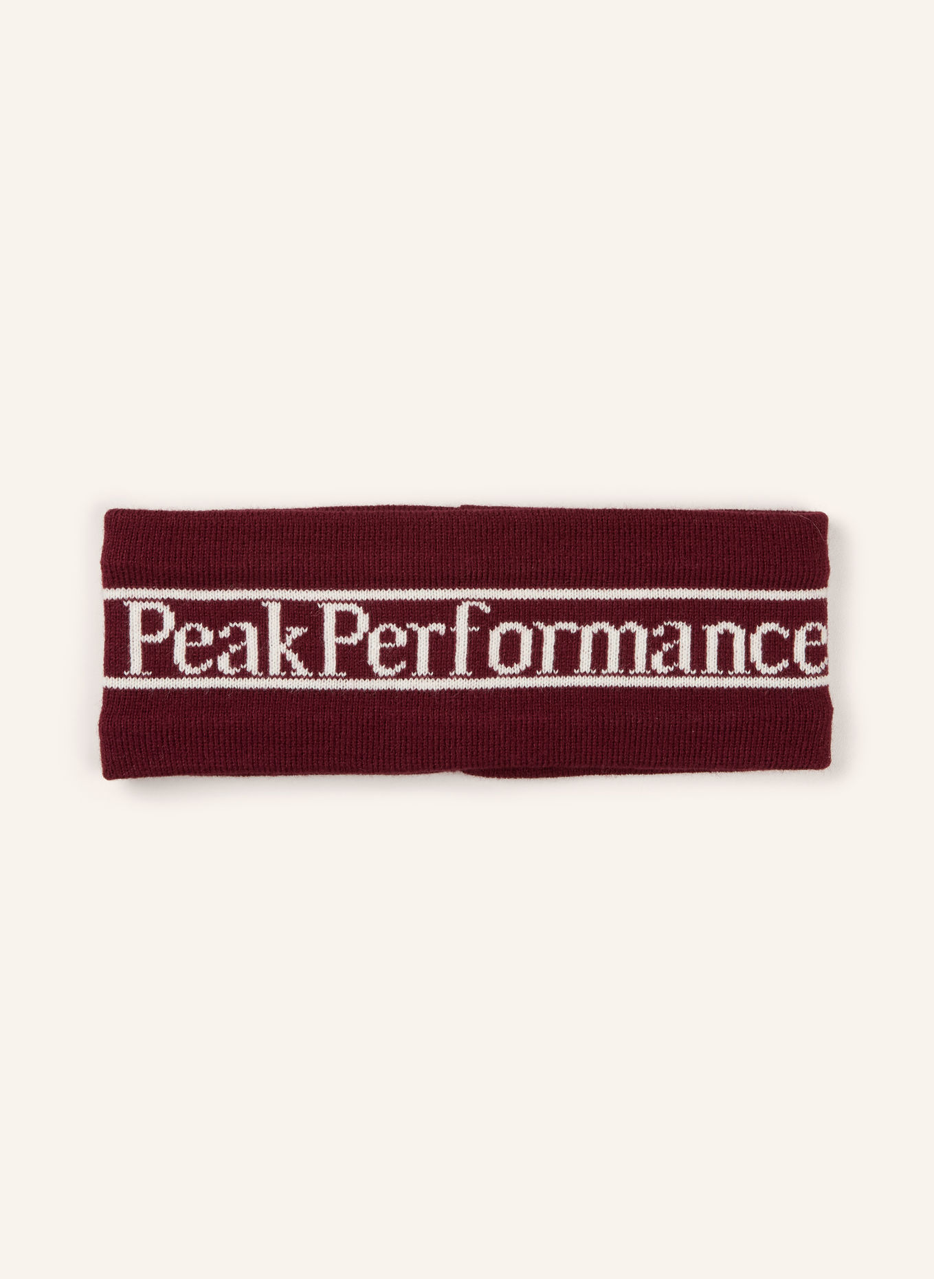 Peak Performance Stirnband: DUNKELROT / WEISS