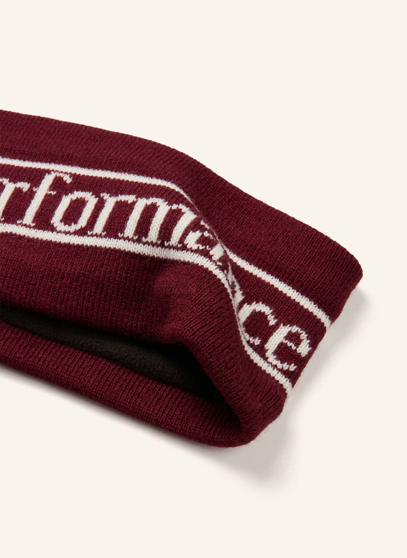Peak Performance Stirnband: DUNKELROT / WEISS