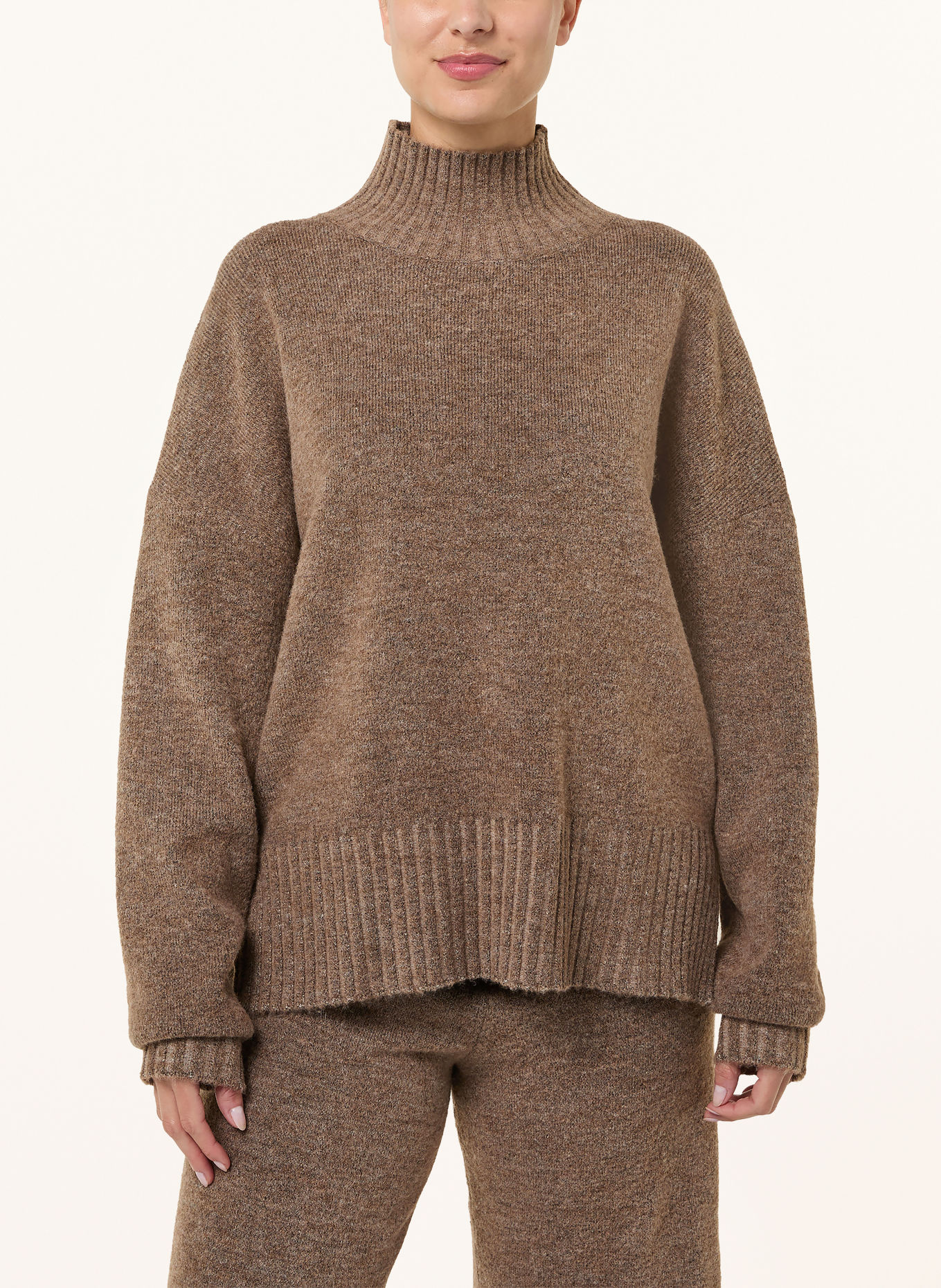 VENICE BEACH Sweter AMBER: SZAROBRĄZOWY