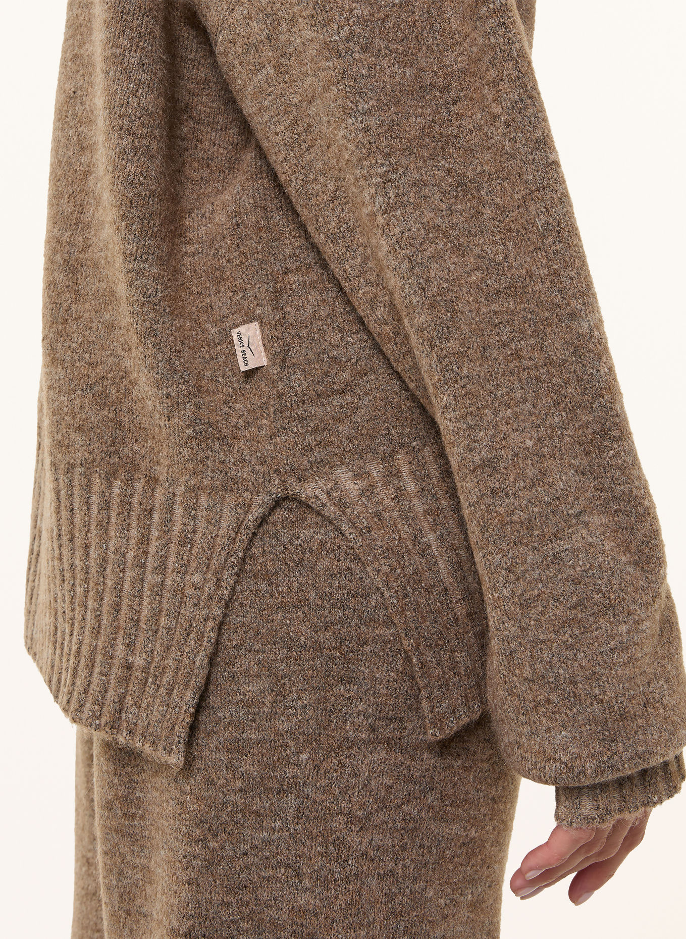 VENICE BEACH Sweter AMBER: SZAROBRĄZOWY
