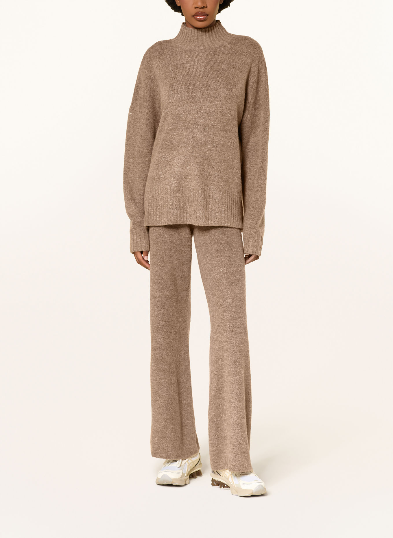 VENICE BEACH Knit Pants VB_CARLY: BROWN / TAUPE
