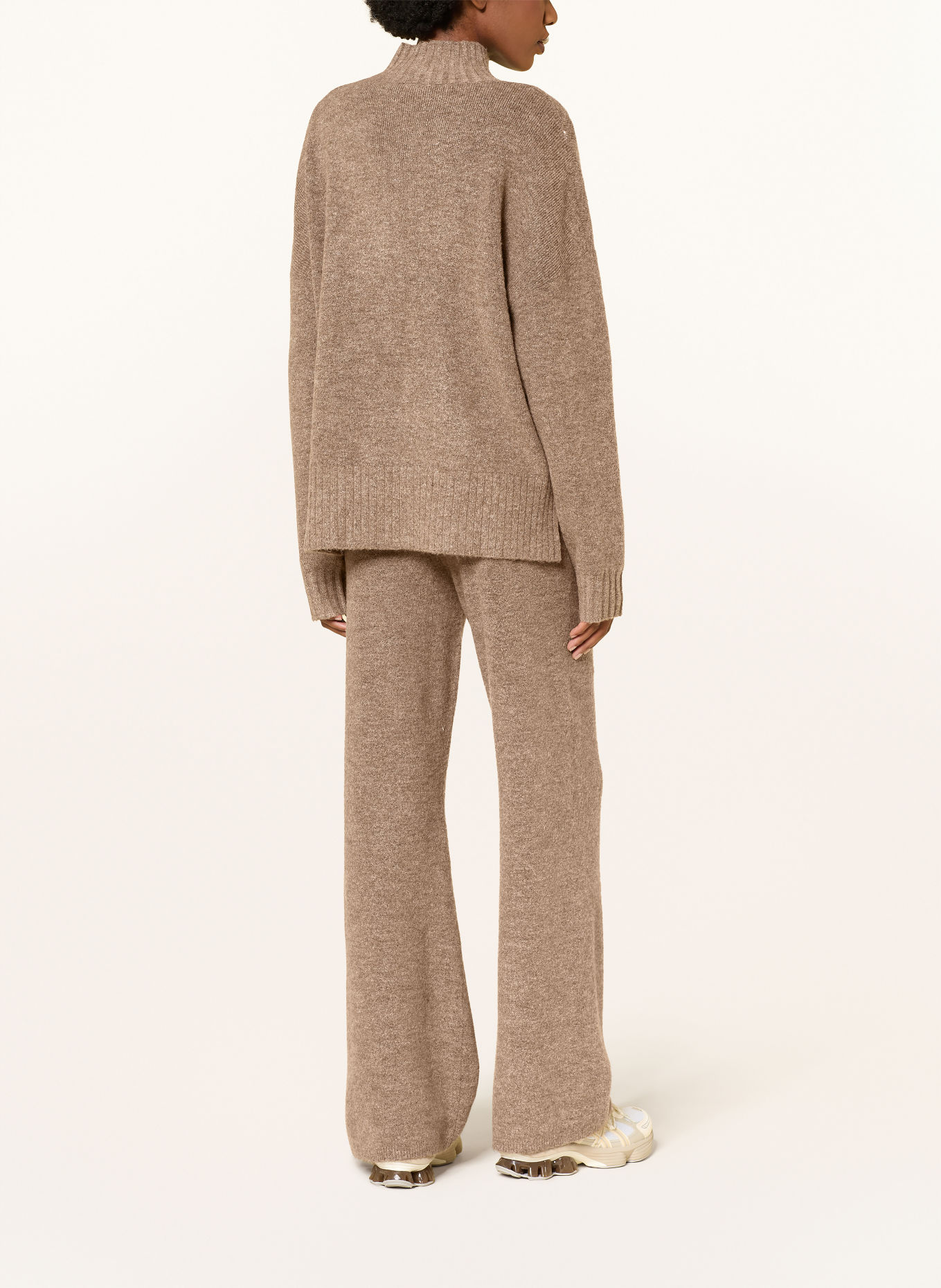 VENICE BEACH Knit Pants VB_CARLY: BROWN / TAUPE
